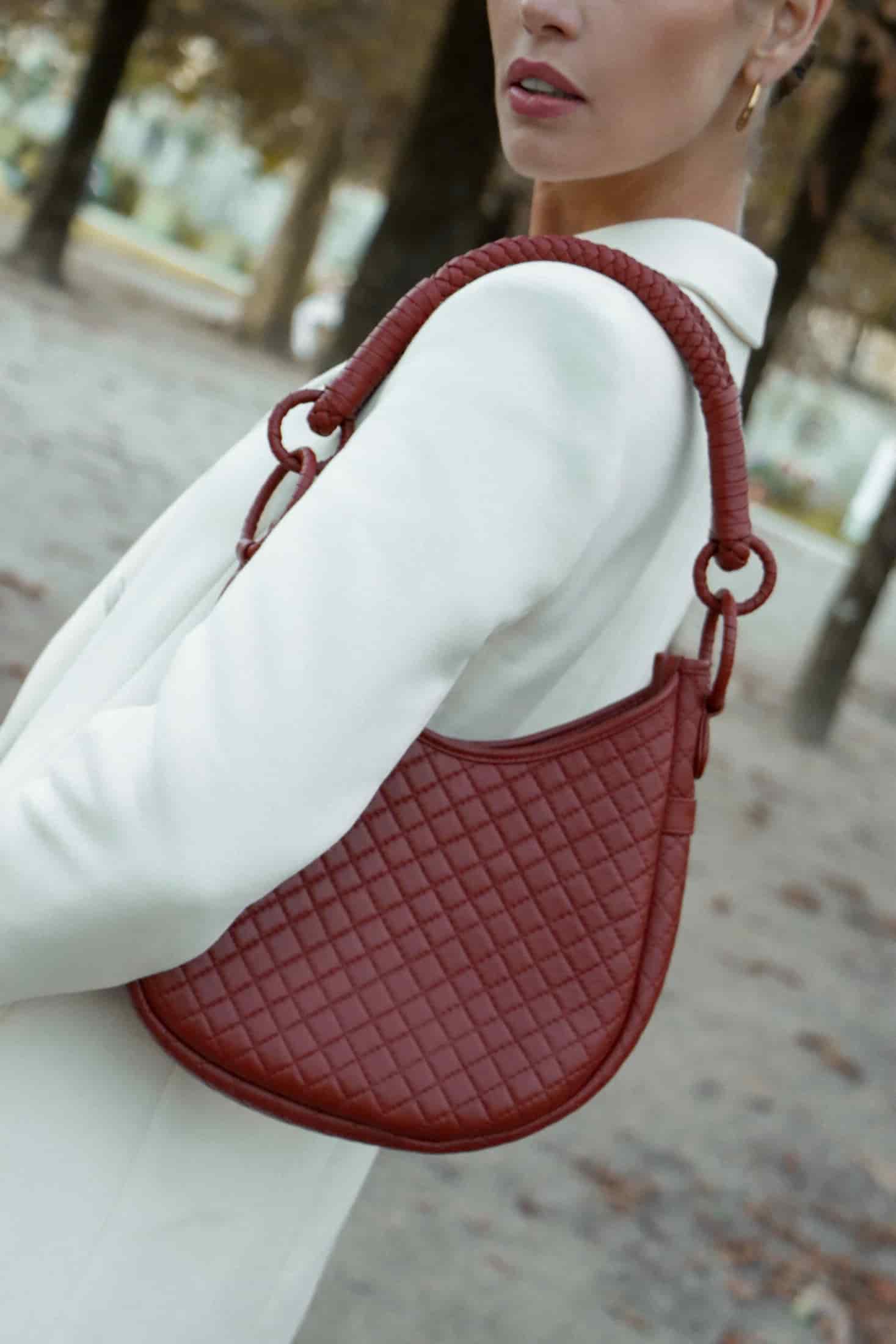Saddle Shoulder Bag, Brick - miniatura 6