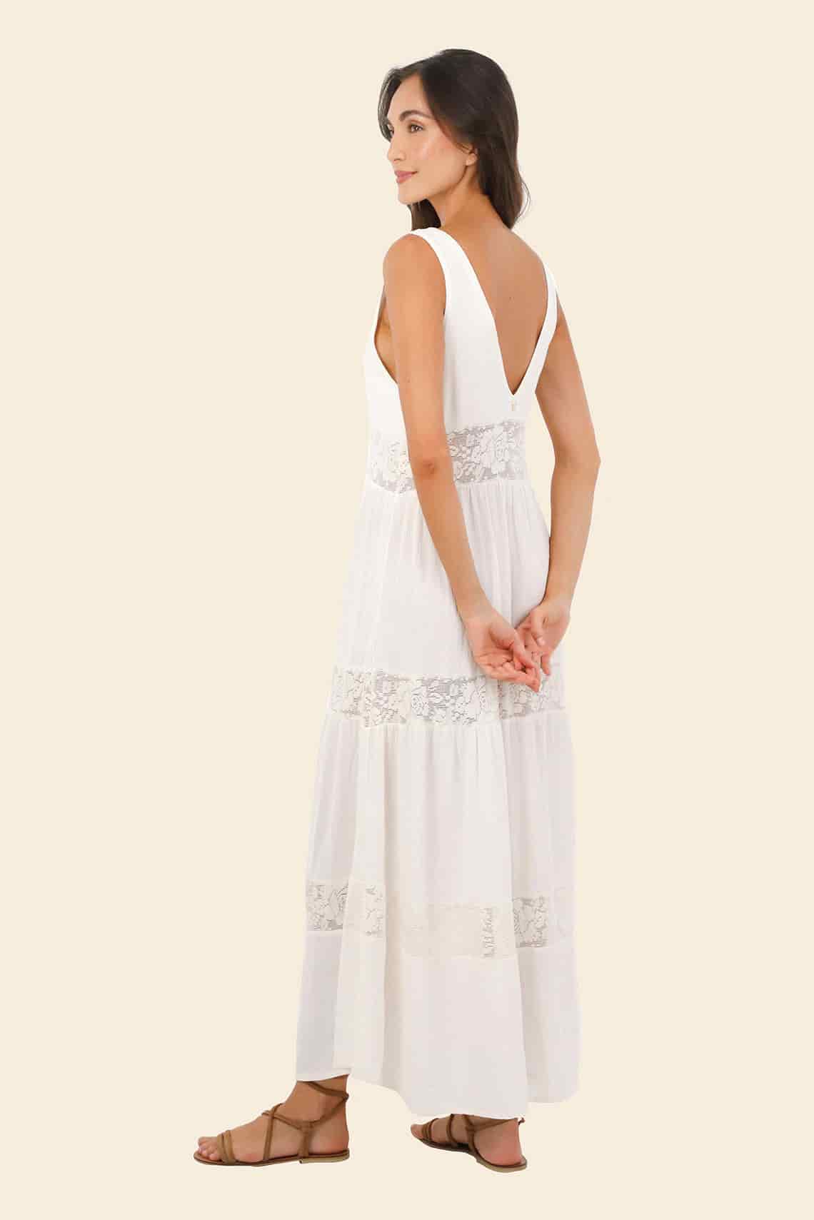 White Gloove Long Dress - miniatura 3