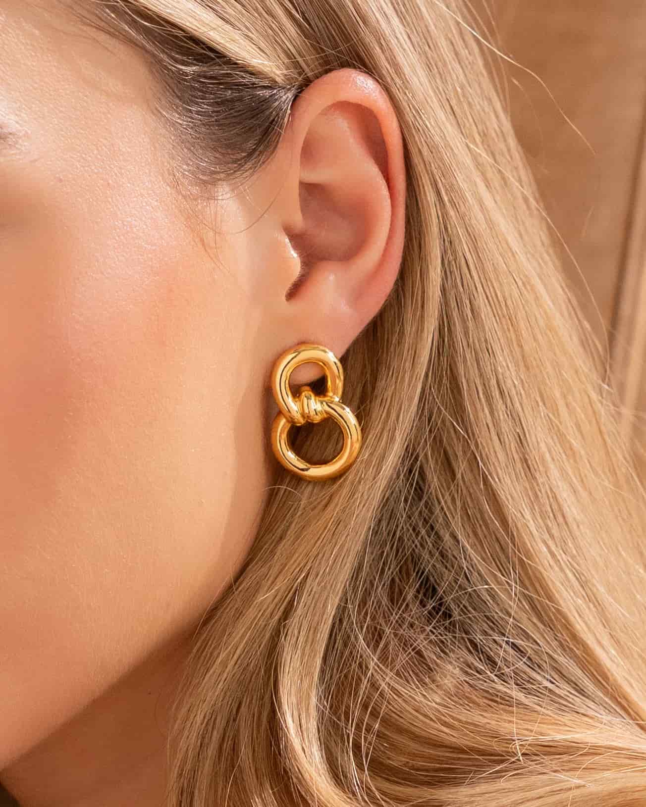 Aretes Eslabón Nudo - miniatura 1