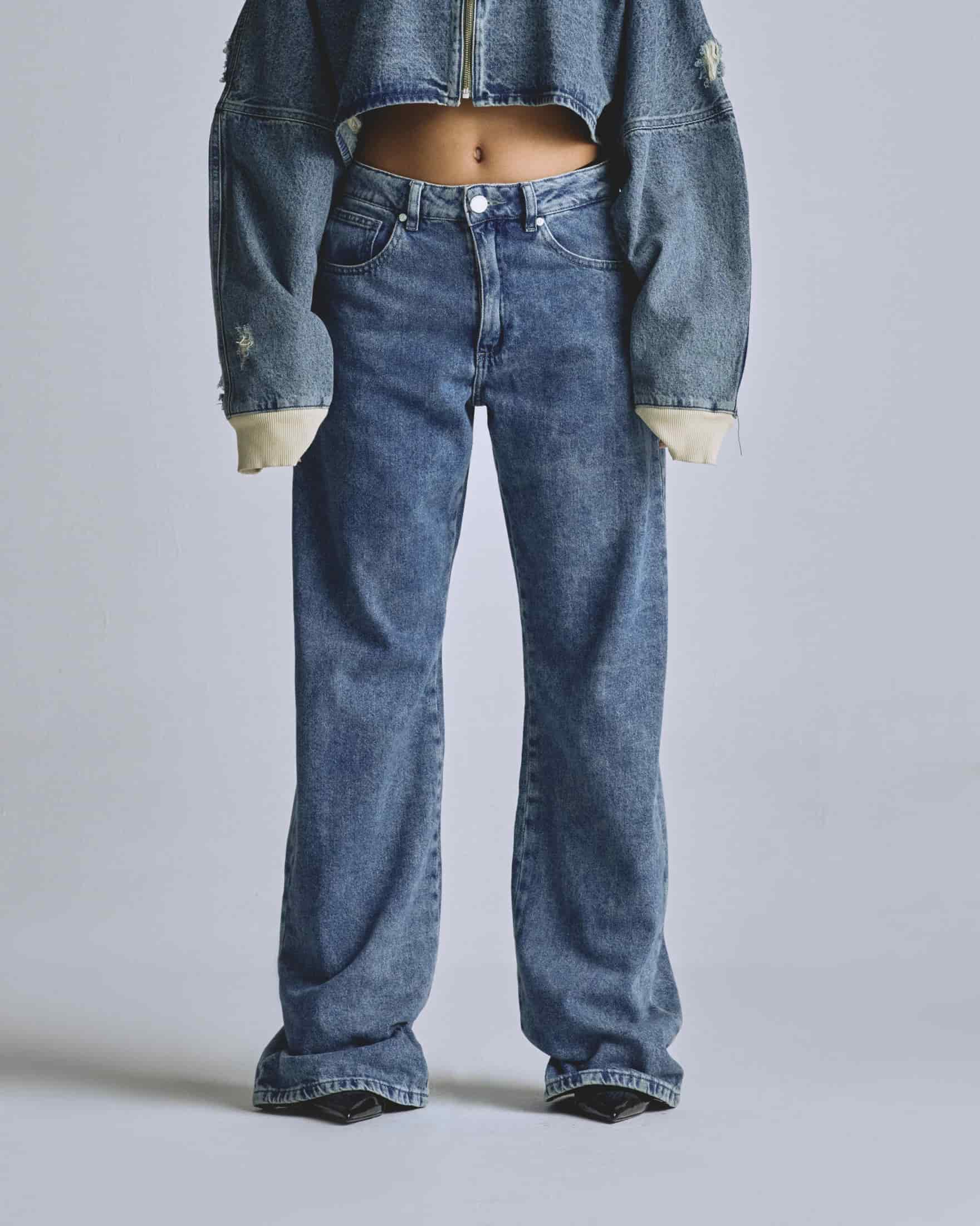 W Basics UNGD Wide Jean Washed Blue - miniatura 2
