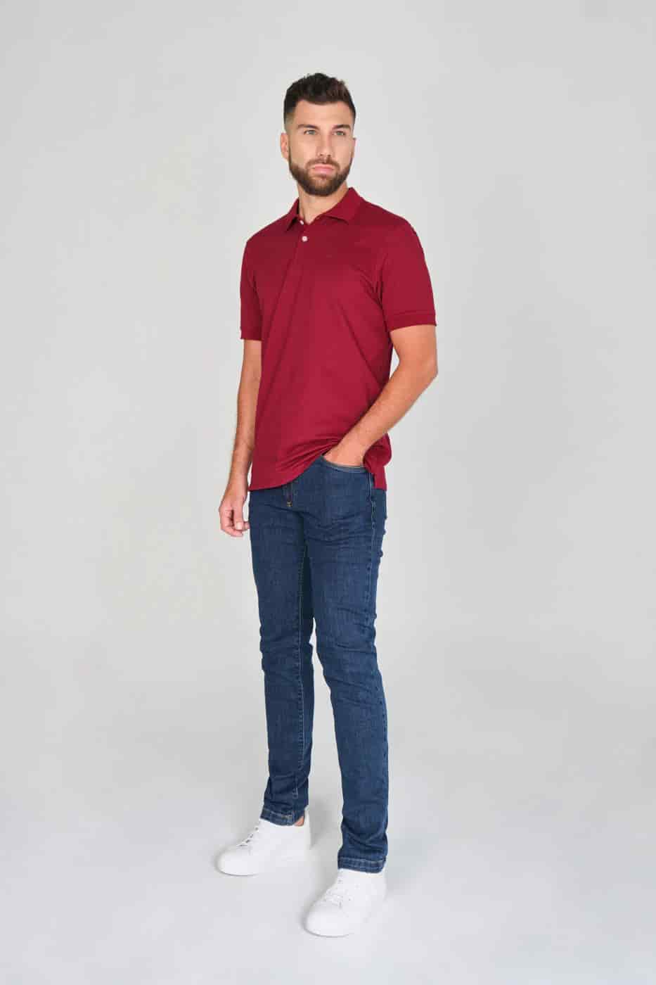 Camiseta Polo 100% Algodón Piqué Vintotinto - miniatura 5