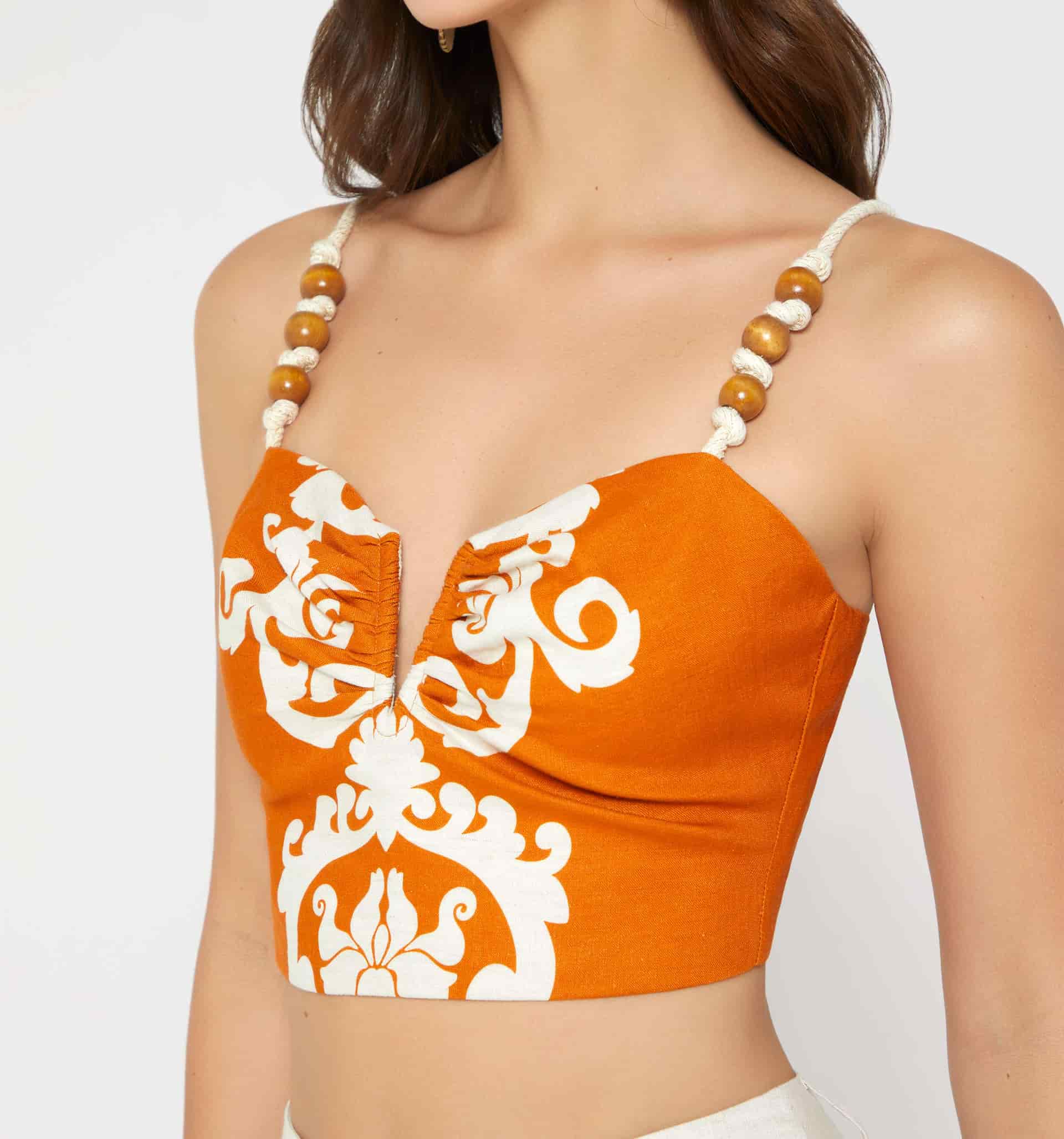 Blusa crop con insumo - miniatura 3