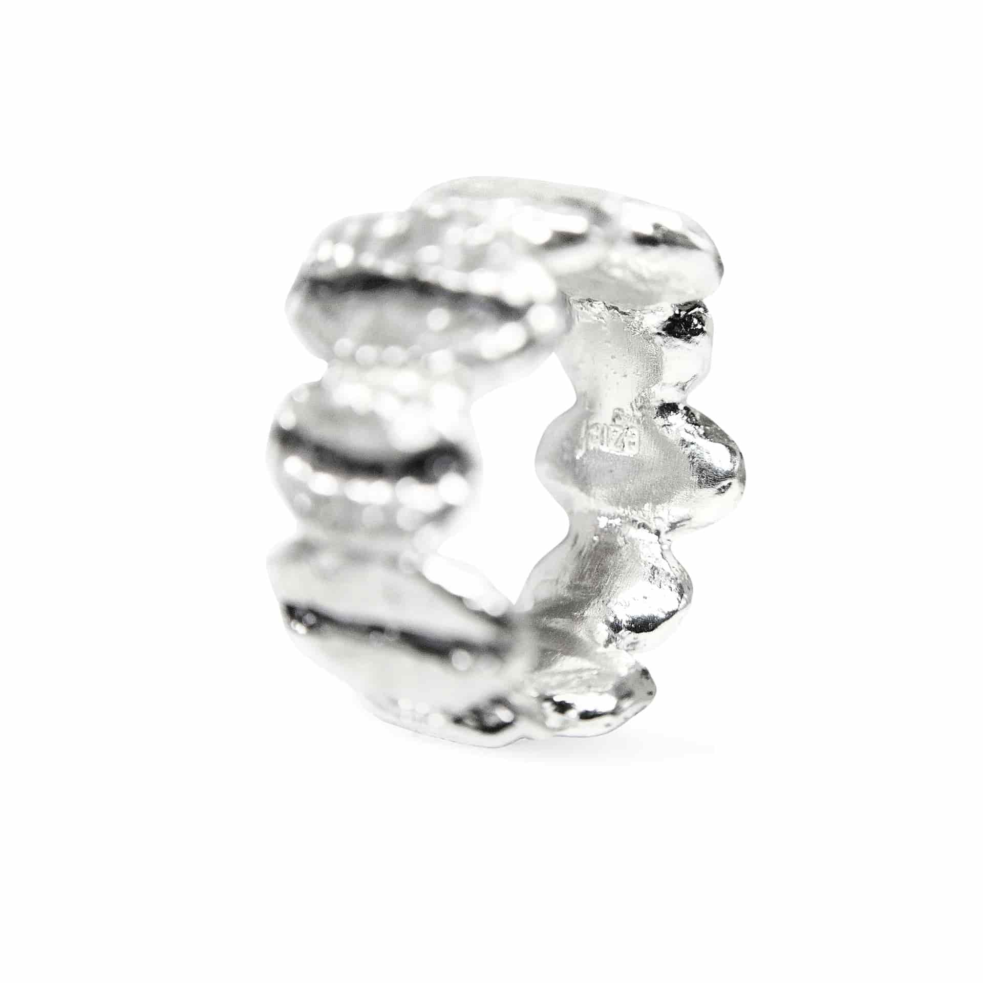Anillo multi Café Gesha + Caturra en plata envejecida ajustable - miniatura 3