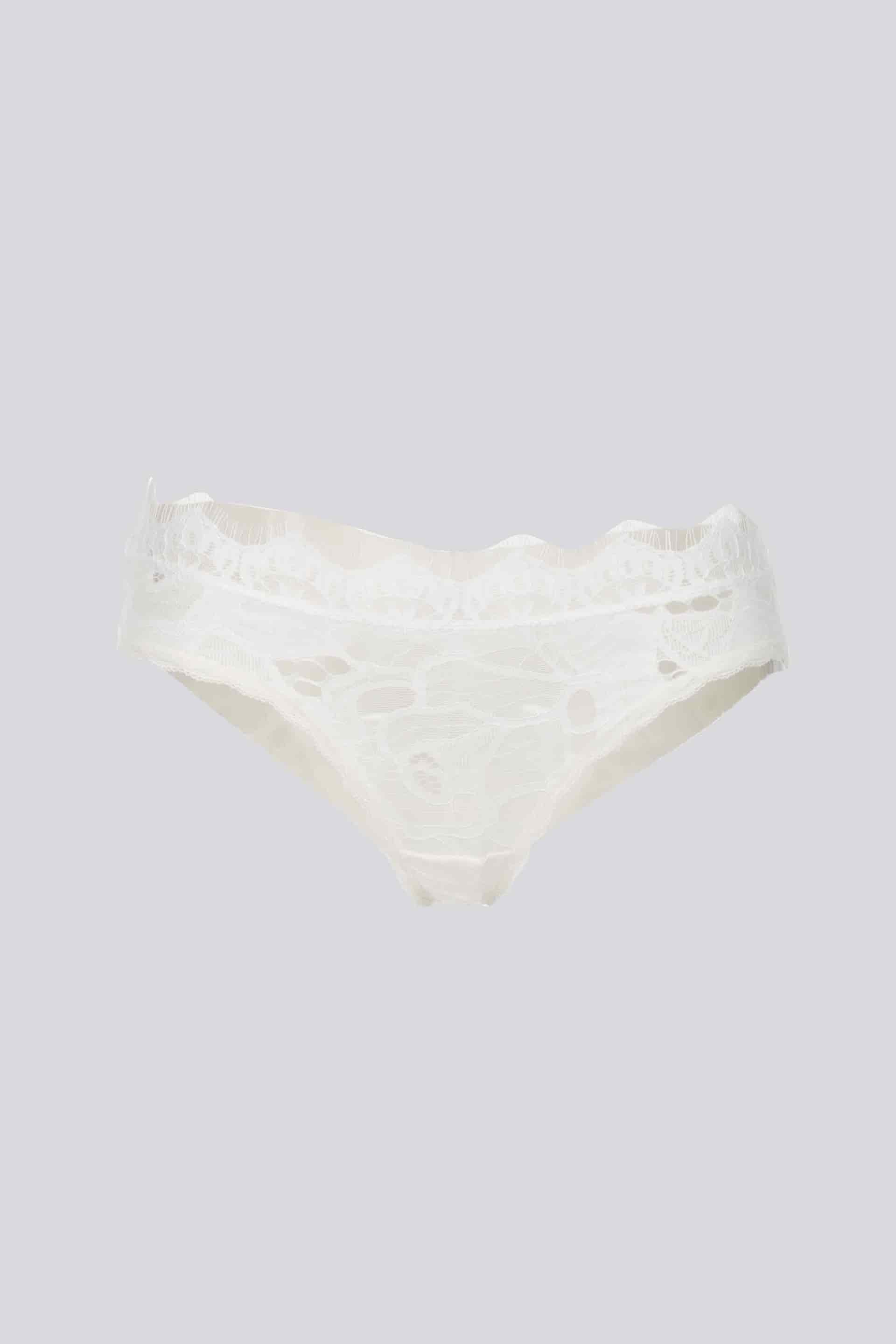 CULOTTE ELLIPSE ENCAJE ALGODÓN CRUDO - miniatura 3