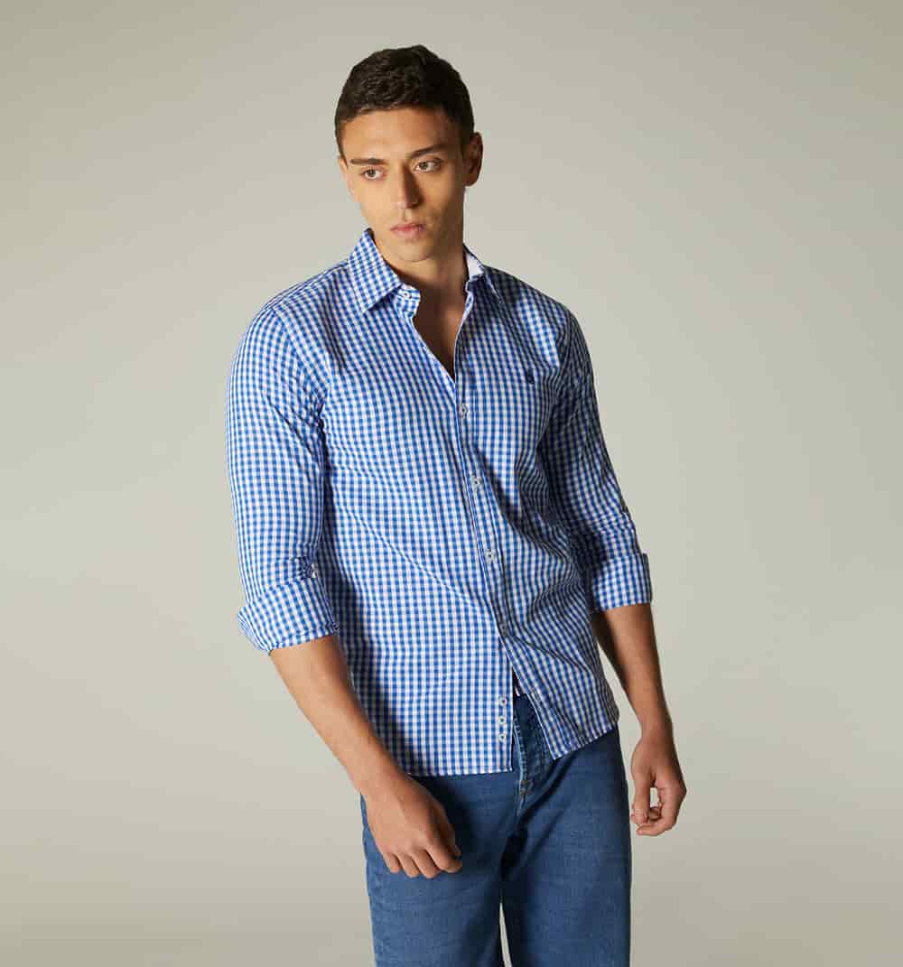 Camisa para hombre de cuadros - miniatura 6