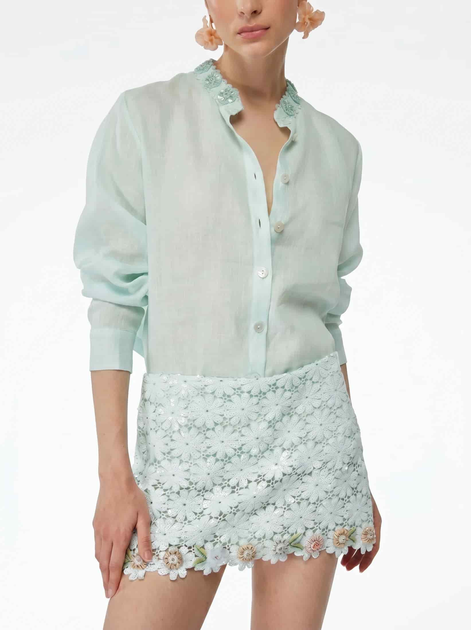 CAPUCINE SHIRT SAGE - miniatura 1
