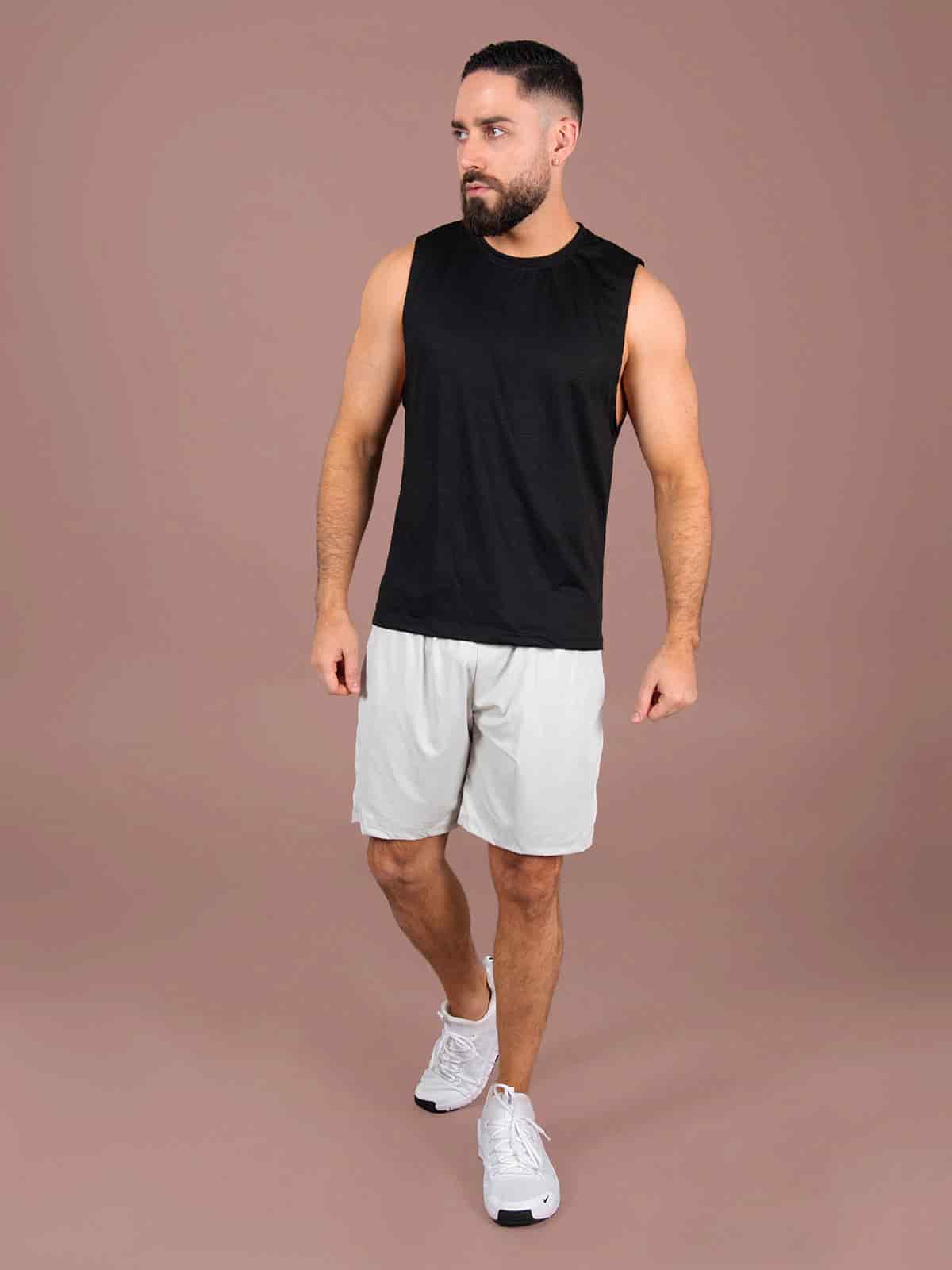Camisilla hombre panal negra - miniatura 3