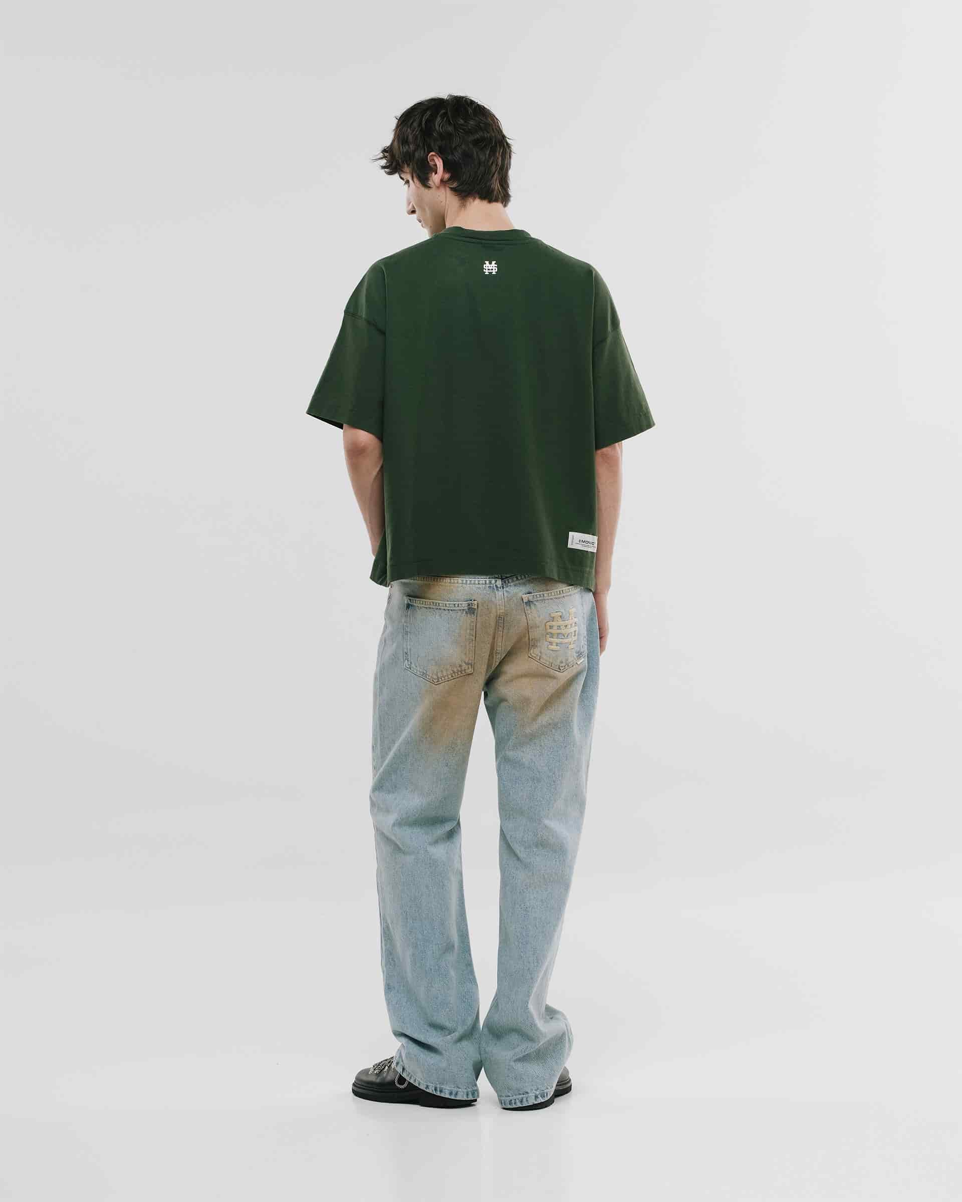 Camiseta Boxy Fit Básica V4 - Forest Green - miniatura 3