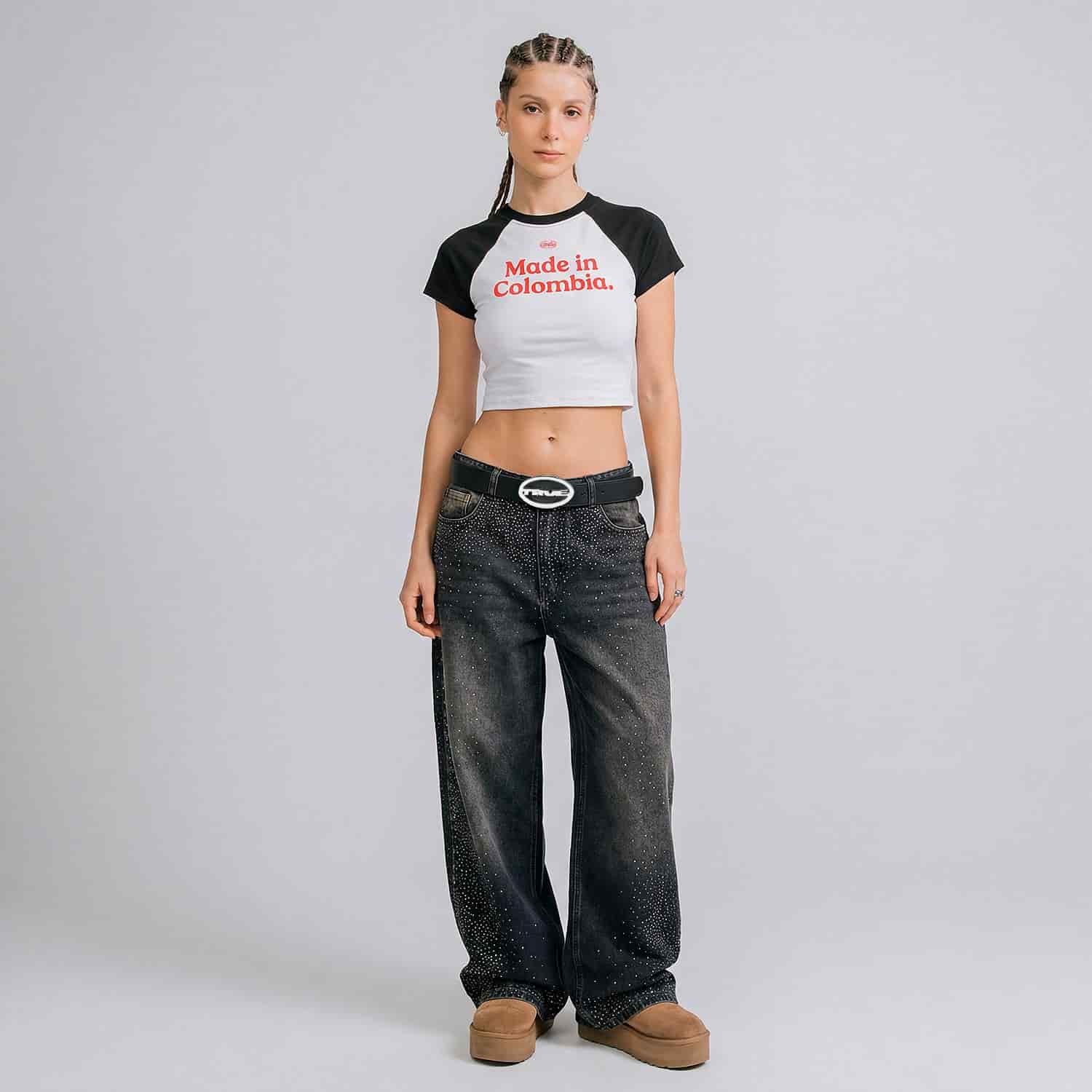 Colombia Baby Tee - Black - miniatura 6