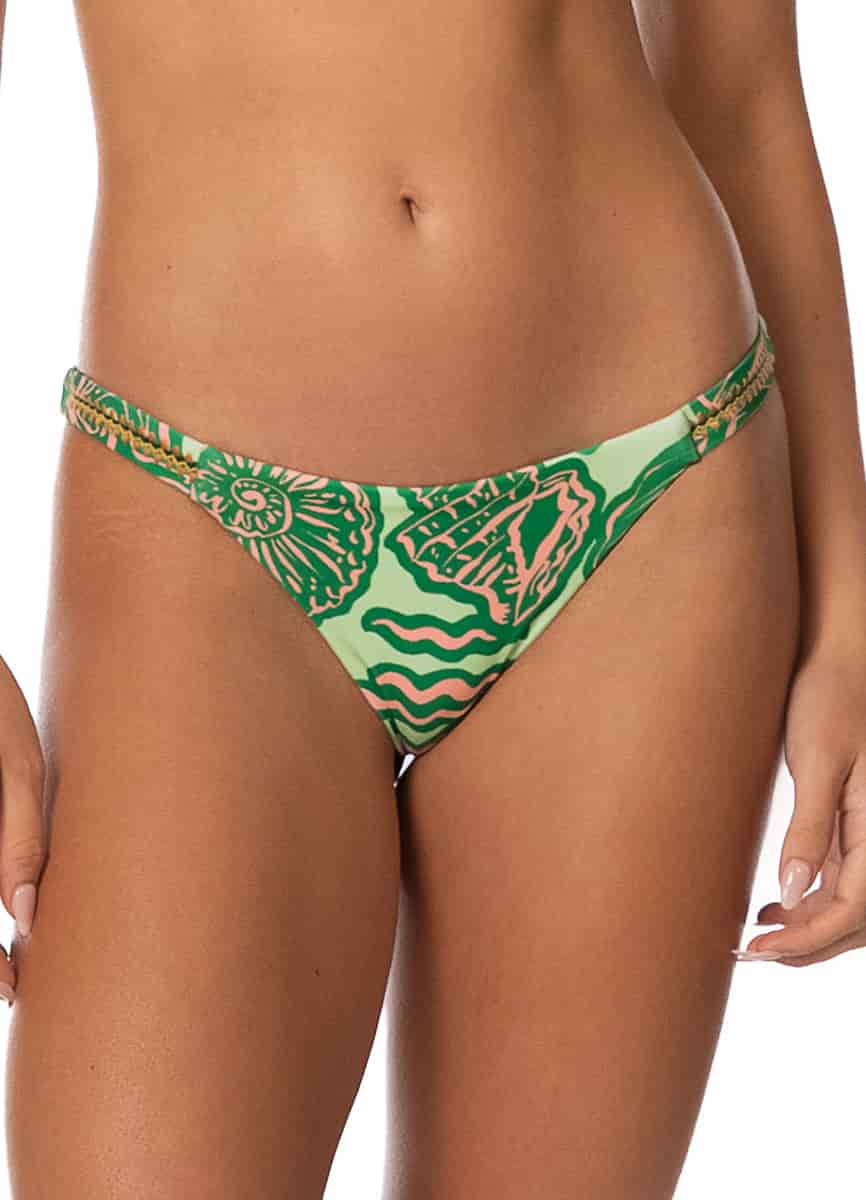 Maaji Soft Coral Quinn Low Rise Thin Side Bikini Bottom - miniatura 2