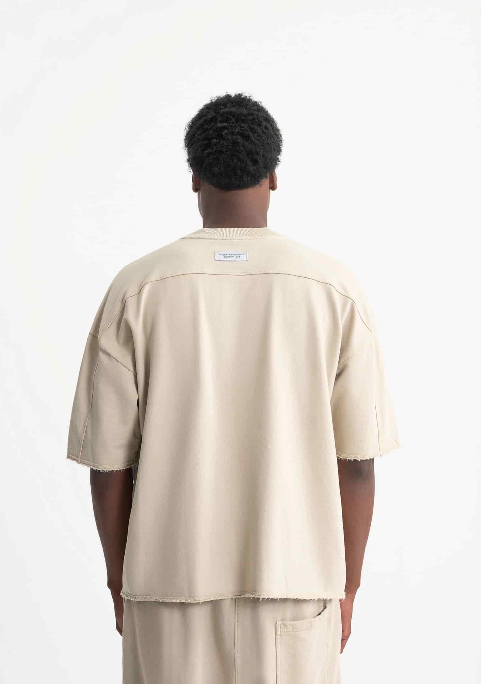 Rustic taupe pocket t-shirt - miniatura 3