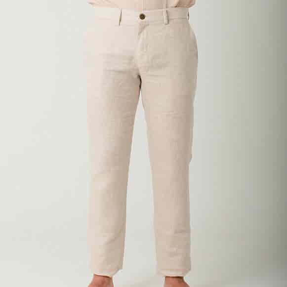 PANTALON 100% LINO - miniatura 17