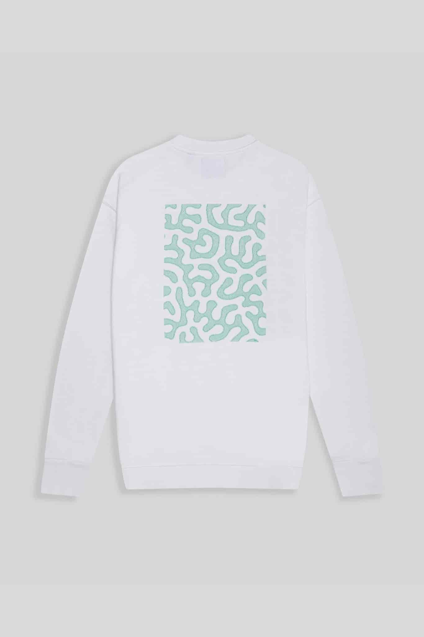 men's bright white frog sweatshirt - miniatura 2