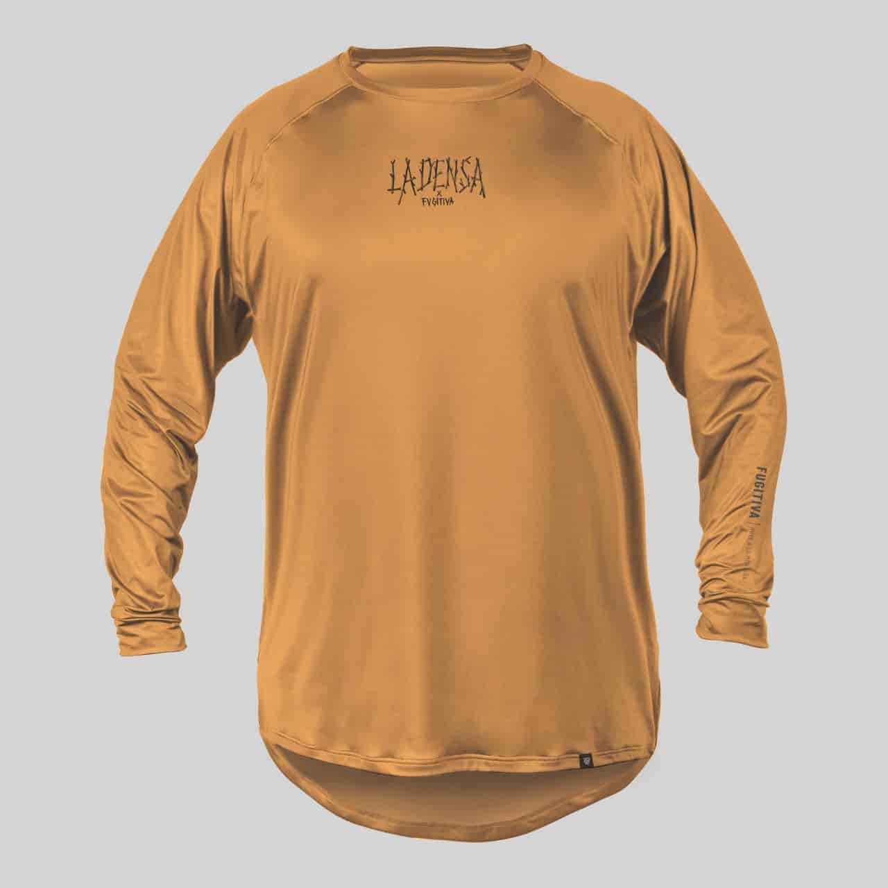 JERSEY LA DENSA X FUGITIVA MANGA LARGA CAMEL - miniatura 2