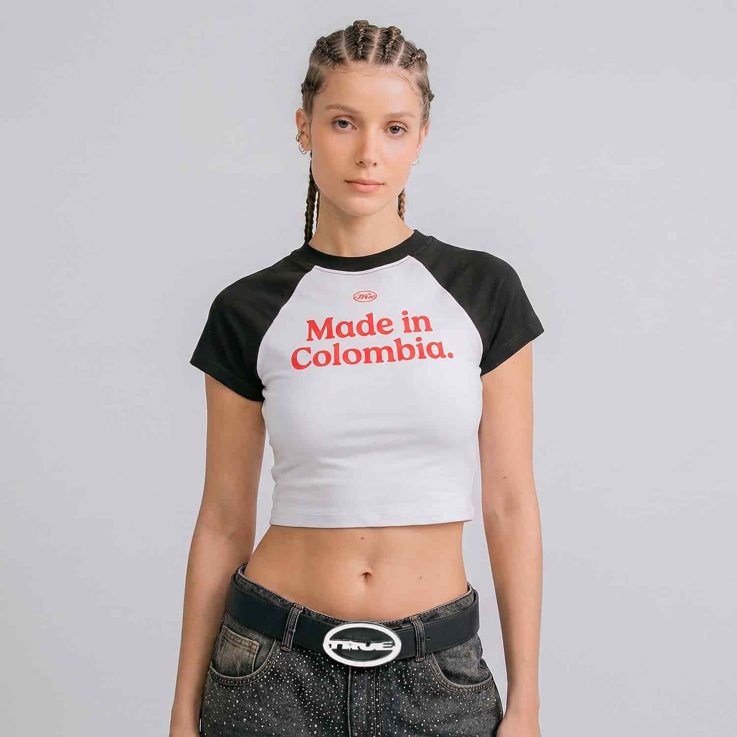 Colombia Baby Tee - Black - miniatura 2