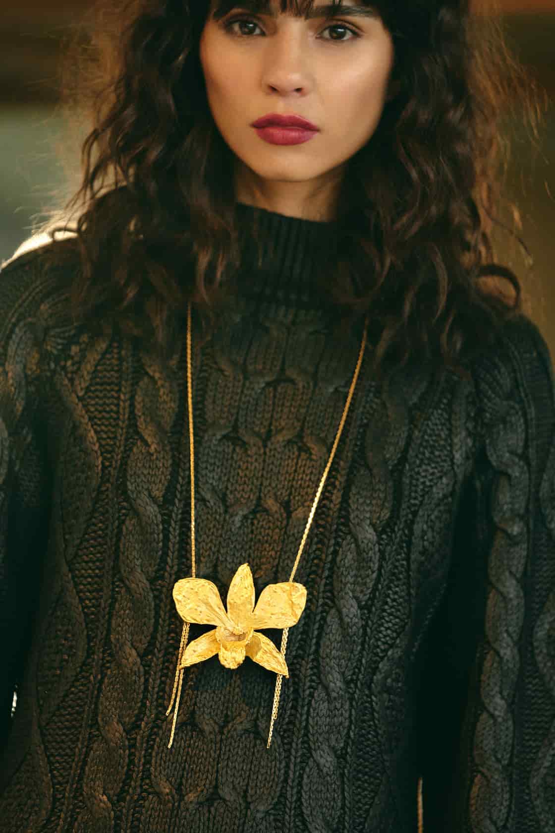 DENDROBIUM MAXI LONG NECKLACE - miniatura 4