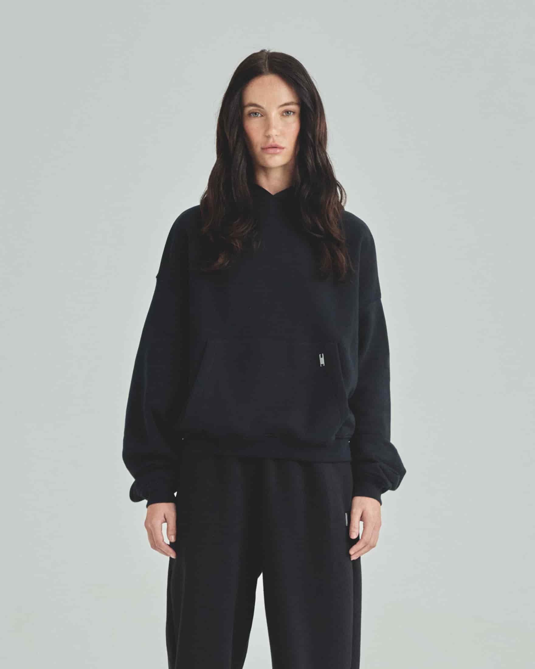 Blanks Boxy Fit Hoodie Black - miniatura 8