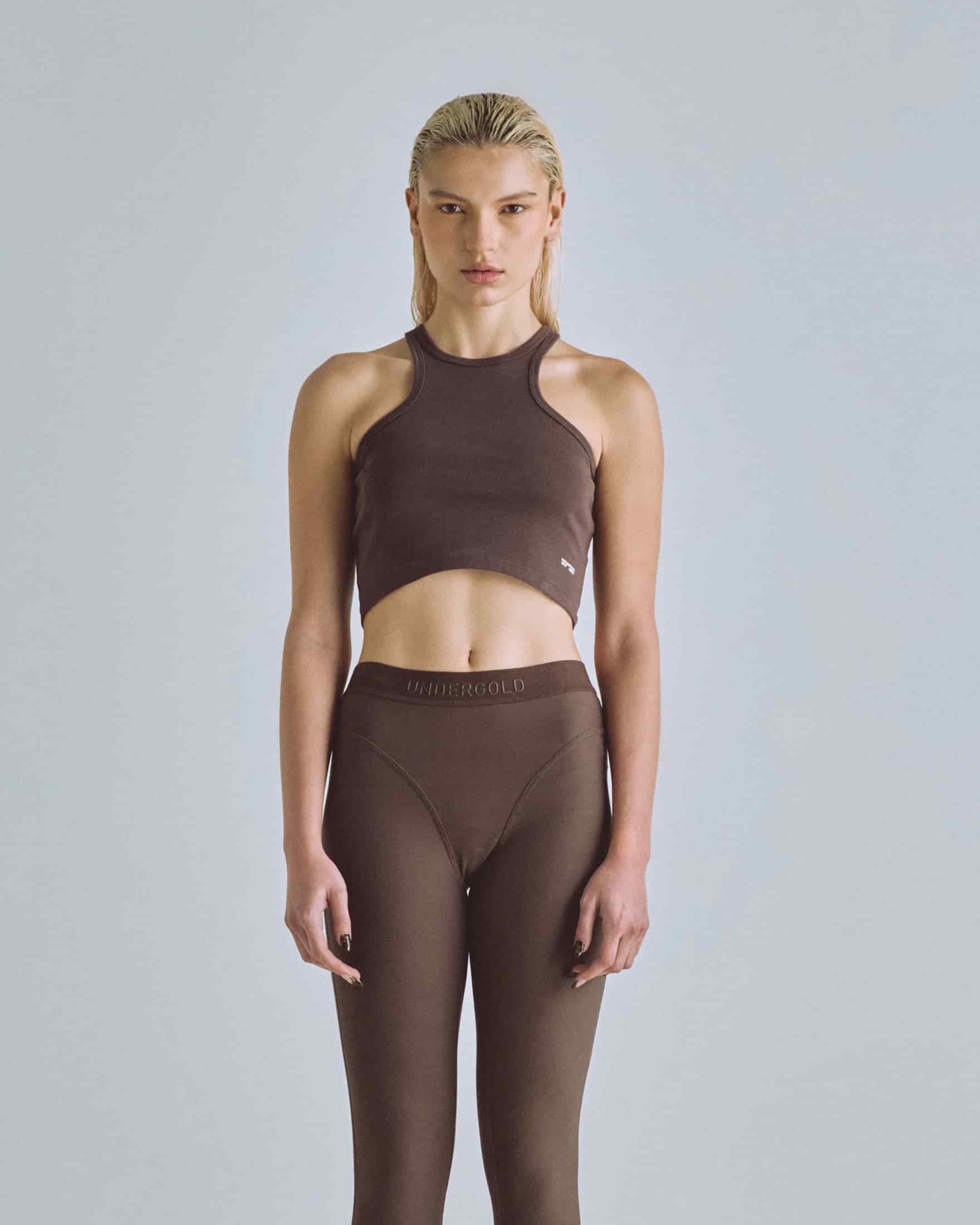 W Basics Undergold Studio Tank Top Brown - miniatura 2