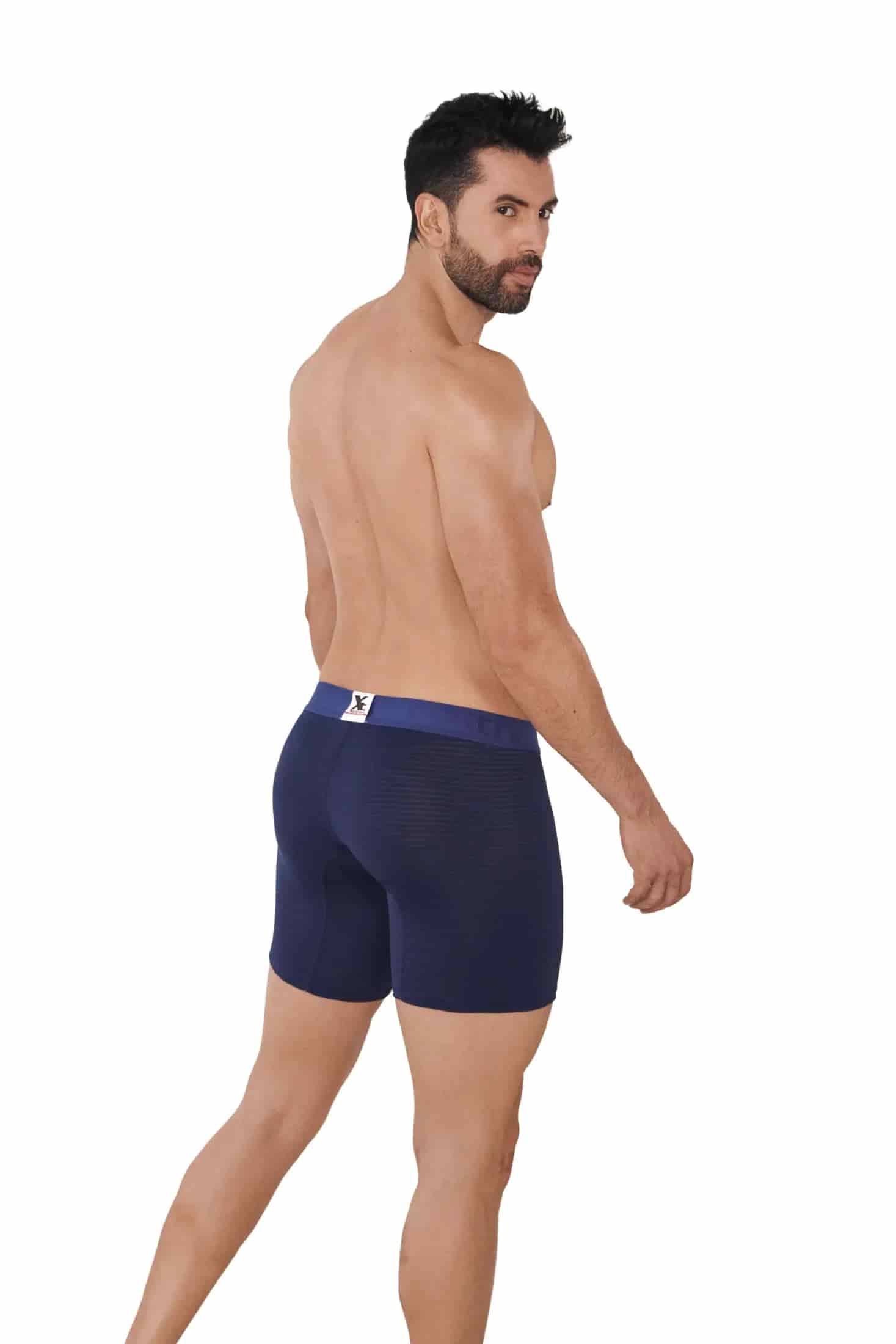 BOXER MICROFIBRA JACQUARD DESAGUJADO  AZUL OSCURO - miniatura 5