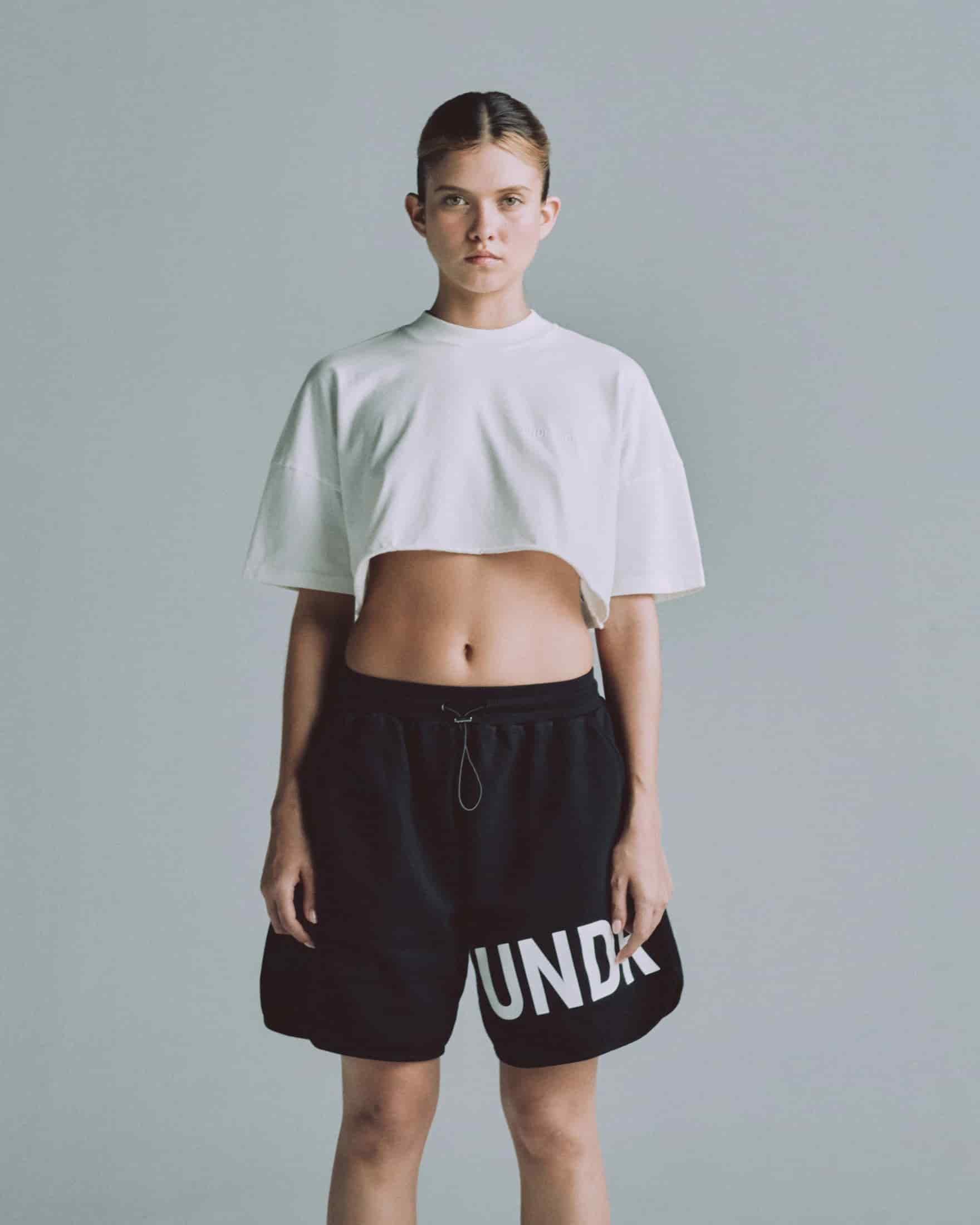 Line Logo Crop Top White - miniatura 2