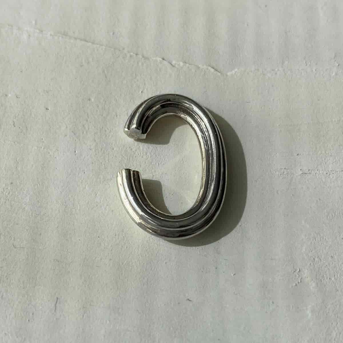 EAR CUFF PARALLEL PLATA - miniatura 3