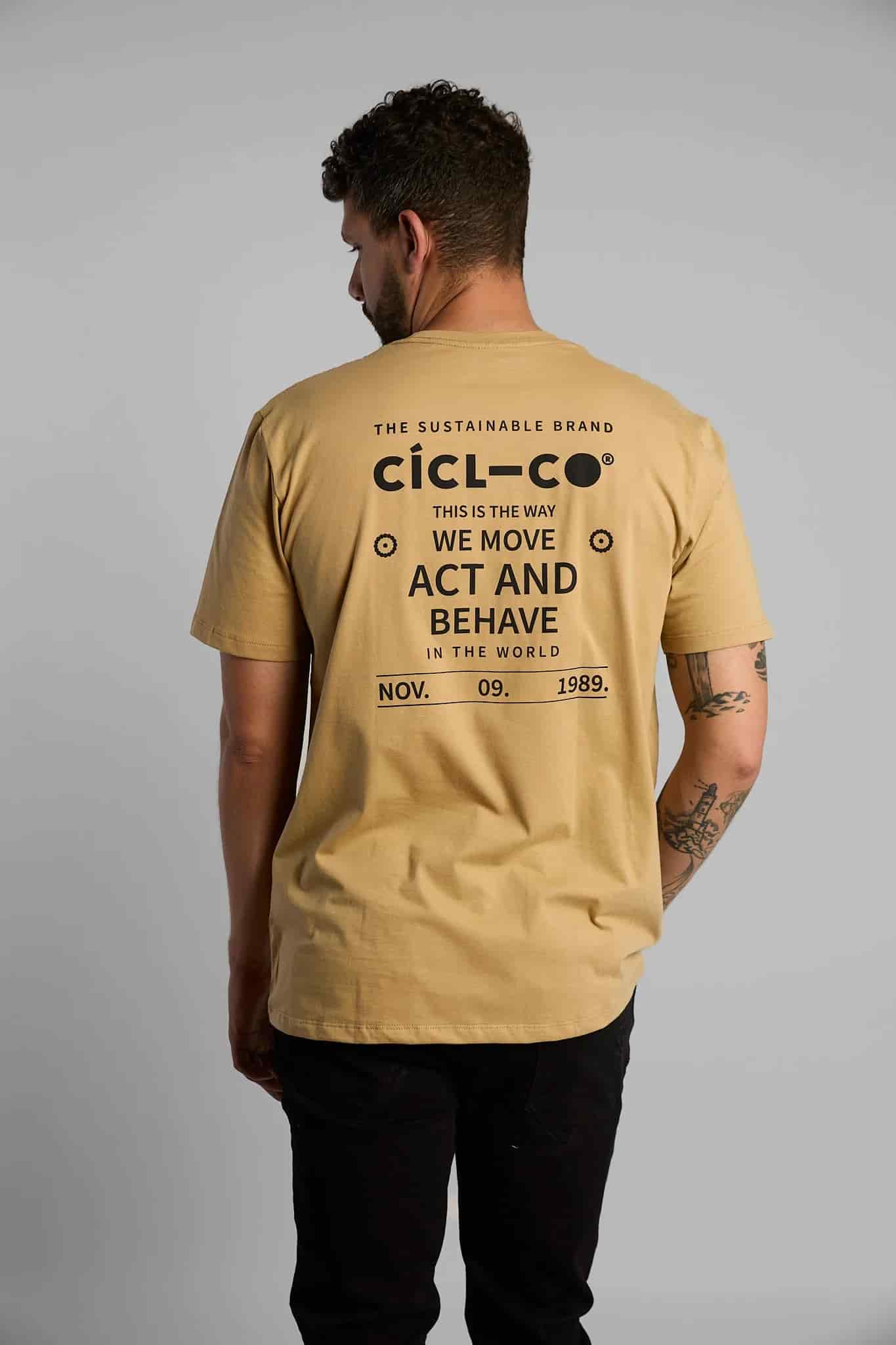 Camiseta Move Act Behave Beige - miniatura 6