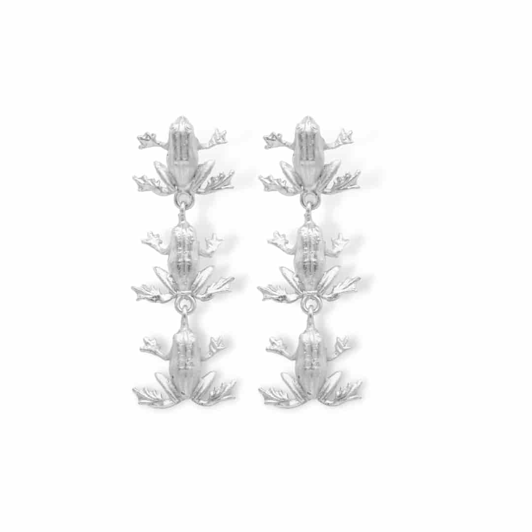 Aretes largos de ranas - miniatura 2