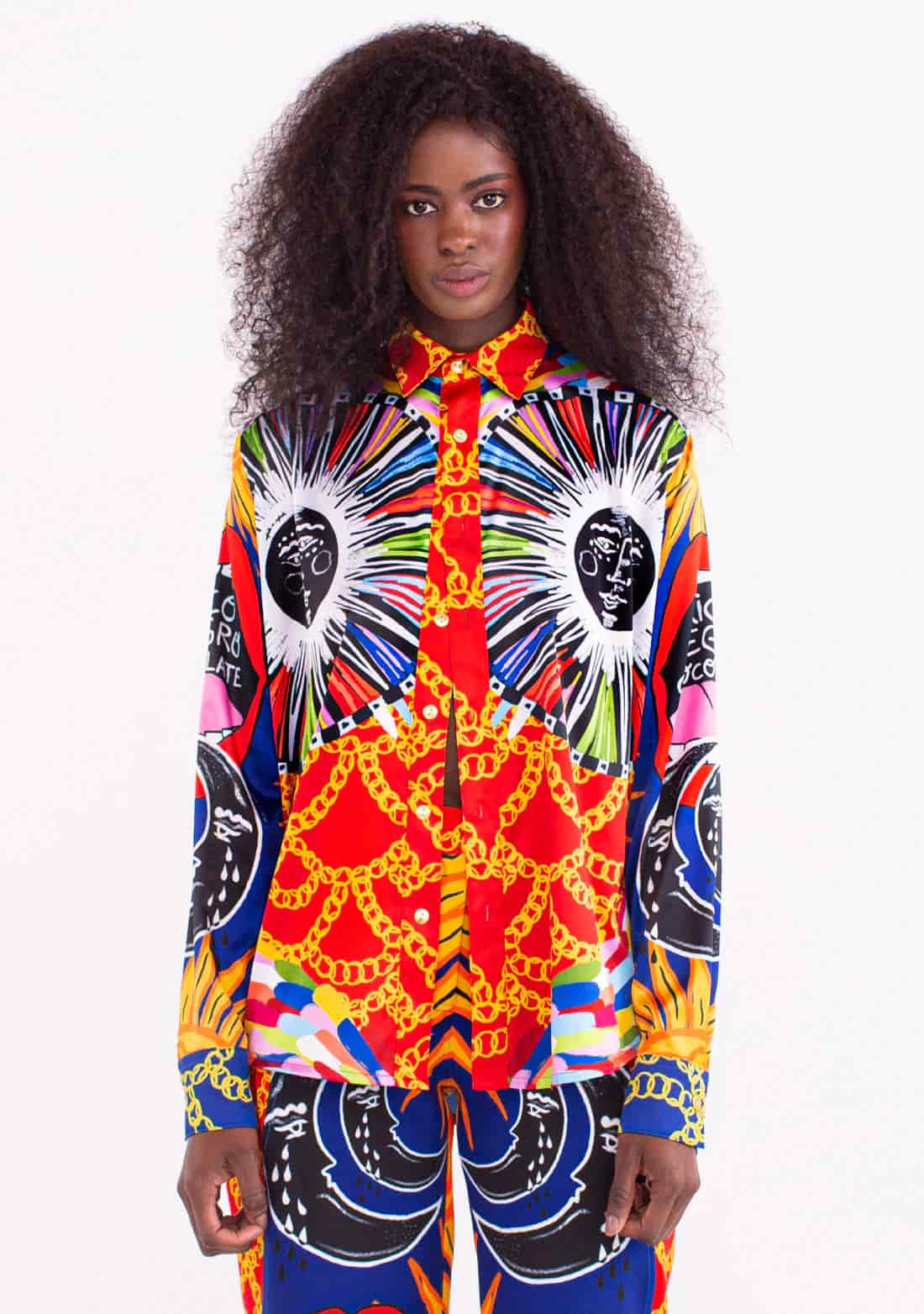 Camisa Manga Larga Unisex / Ilustración Chocolate con Pan - miniatura 4