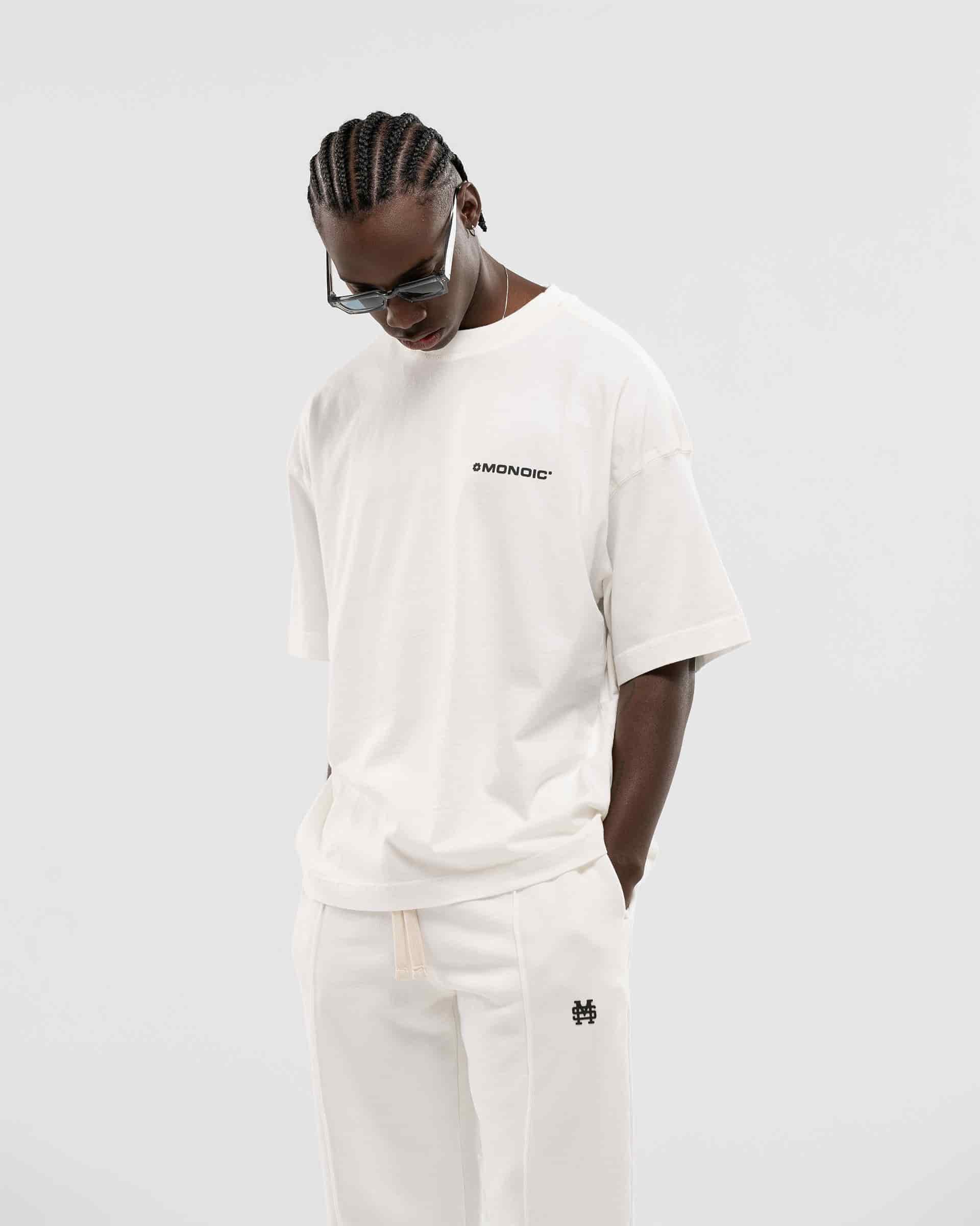 Camiseta Boxy Fit Básica V2 - Off White - miniatura 2