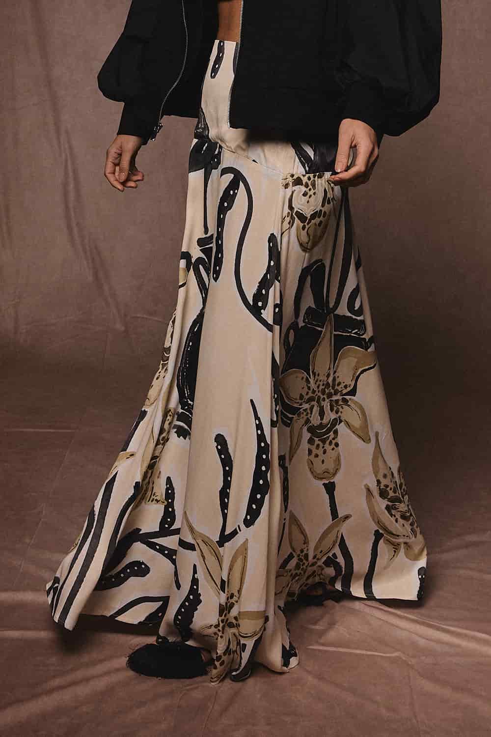 Falda soléne ivory negro - miniatura 3