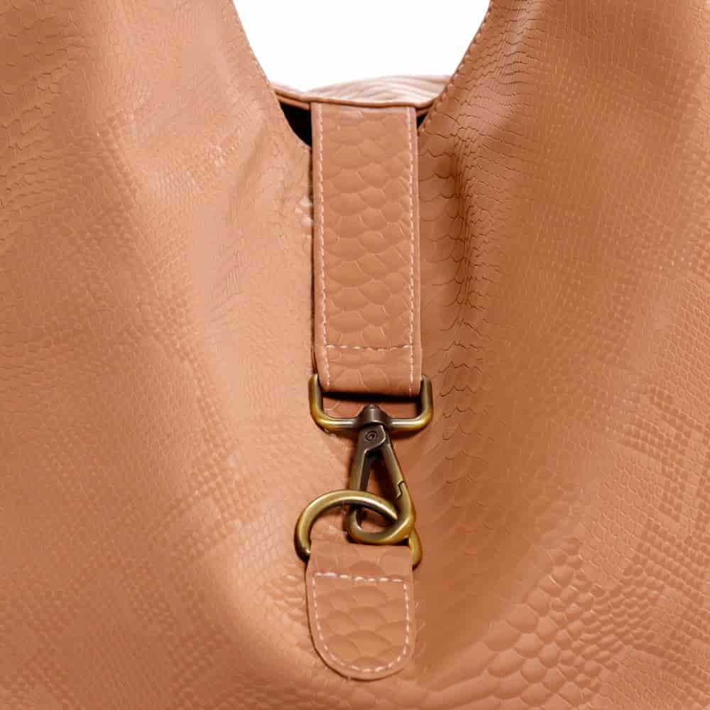 Cartera para mujer Badminton mocca con broche Cobra Noir - miniatura 4