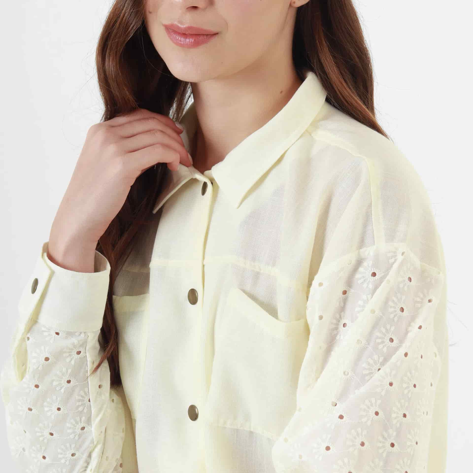 Chaqueta Cuello Camisero Manga Larga - miniatura 3