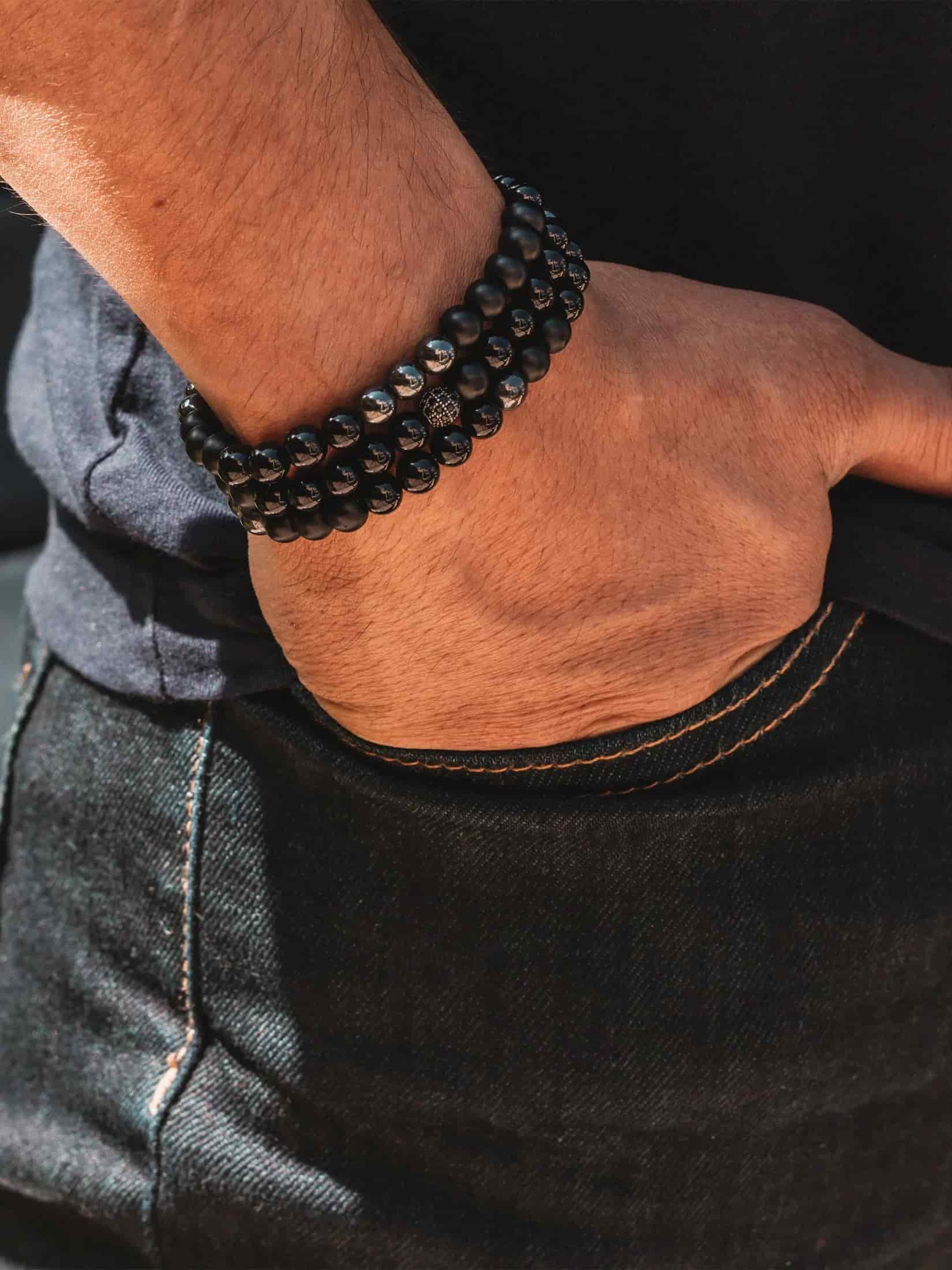 Brazalete Triple All Black 6mm - miniatura 11