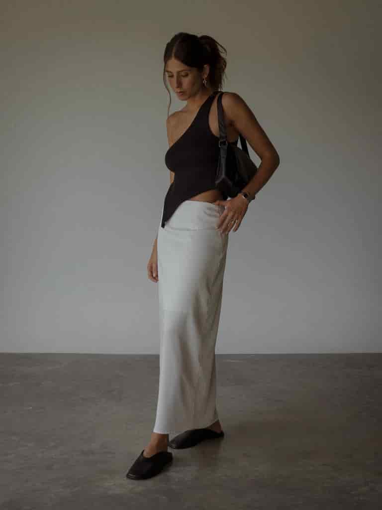 LONG CORE SKIRT  - SOFT WHITE - miniatura 2