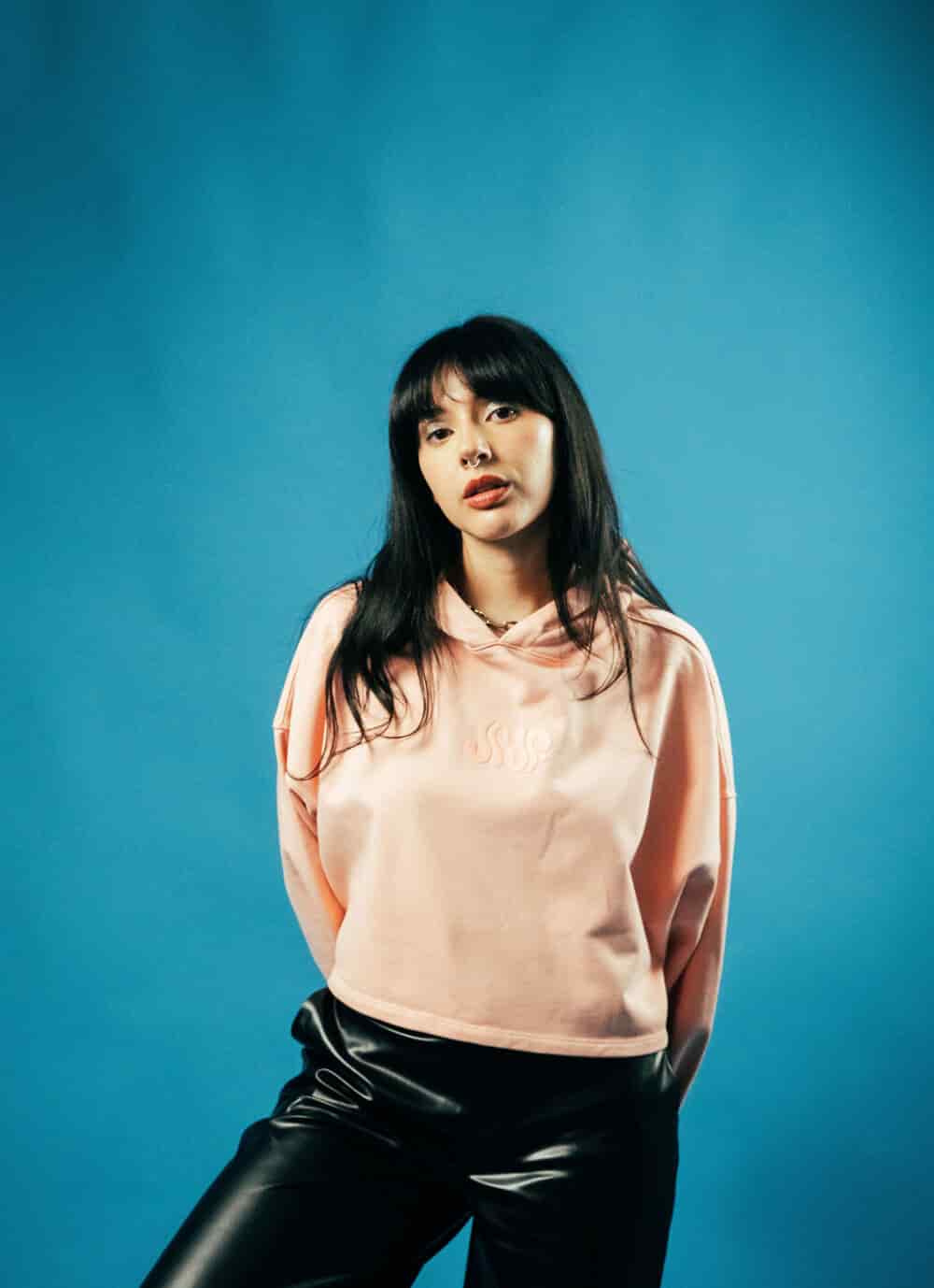 HOODIE BN4B CROPPED ROSADO - miniatura 3