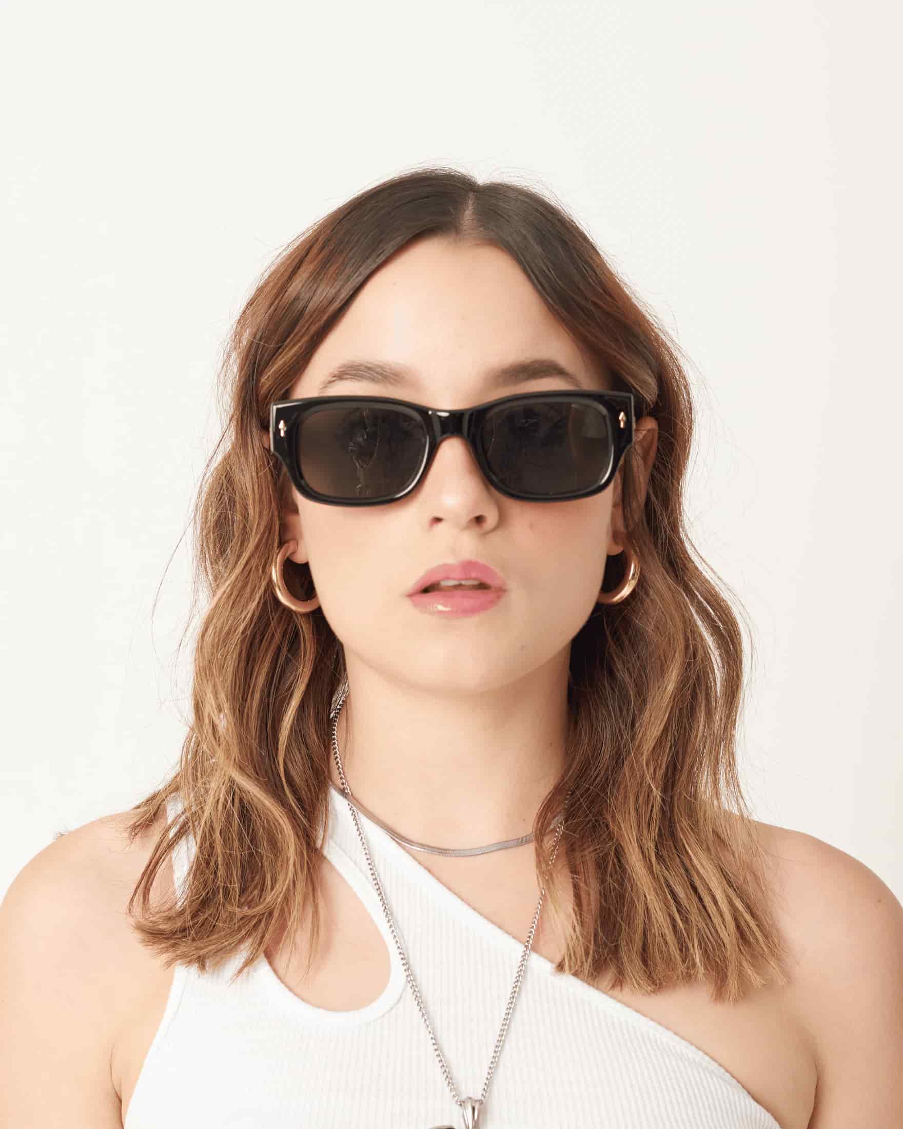 DENZEL SUNGLASSES - BLACK CAREY/GREEN - miniatura 4