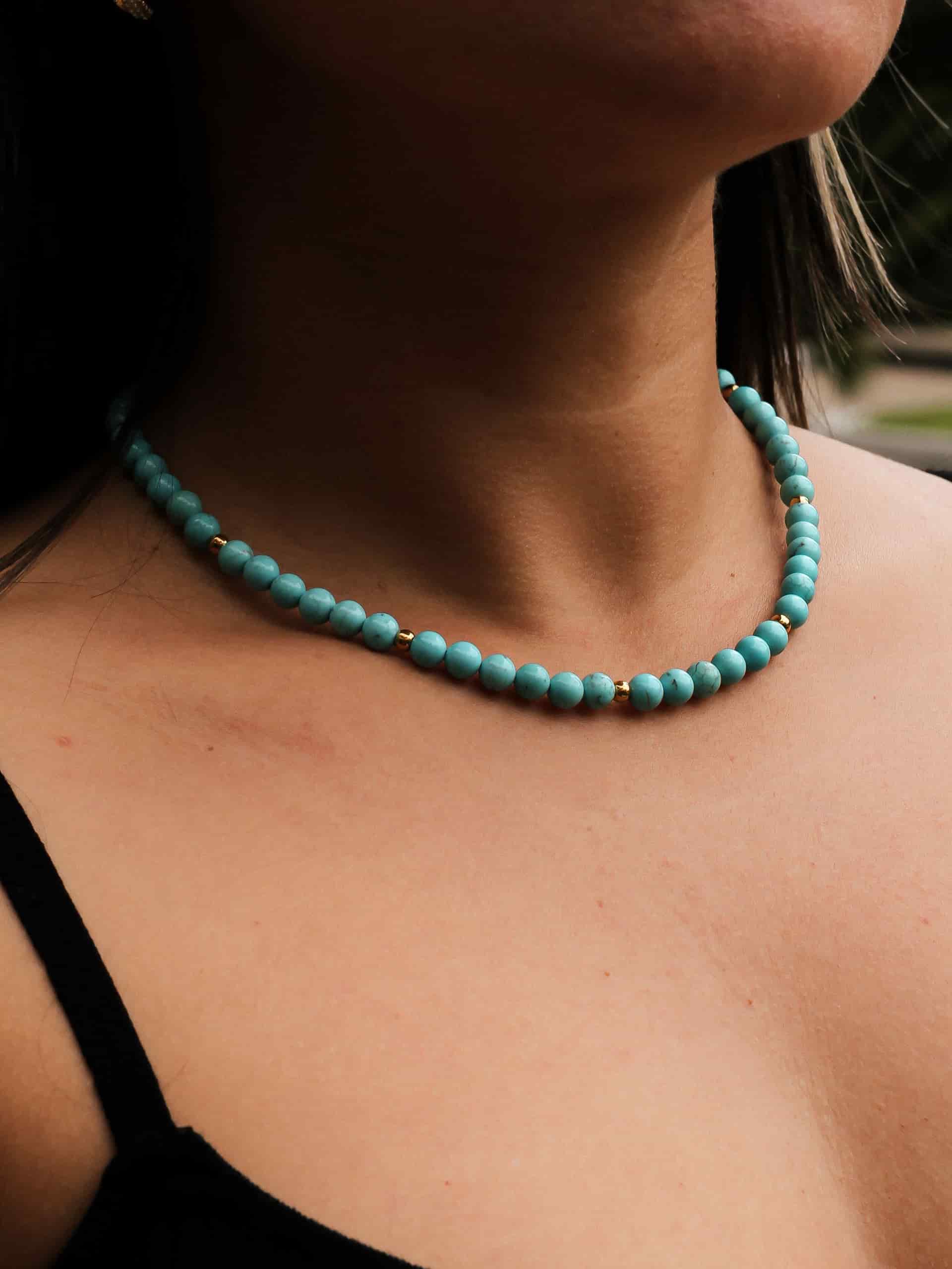 Choker Turquesa 6mm - miniatura 1