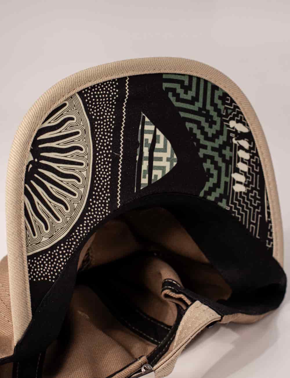 Gorra desestructurada Inner Peace caqui+beige - miniatura 6