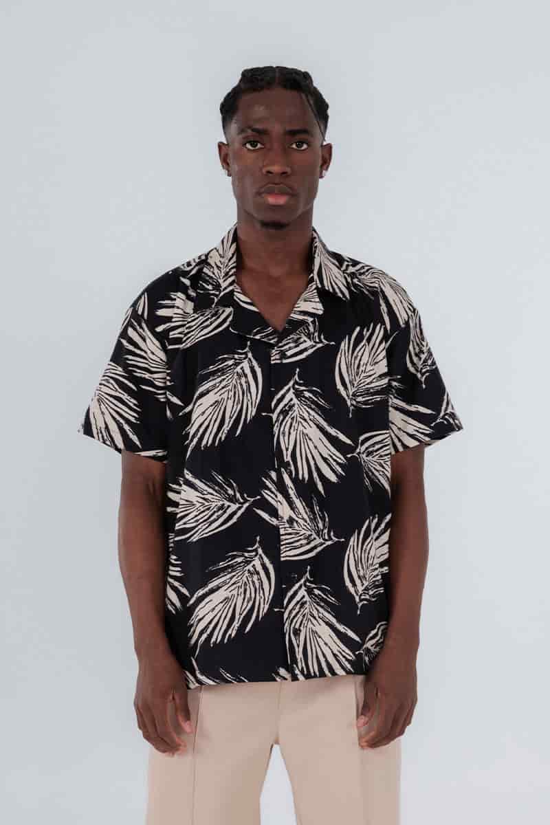 Camisa moda hoja hueso - miniatura 1