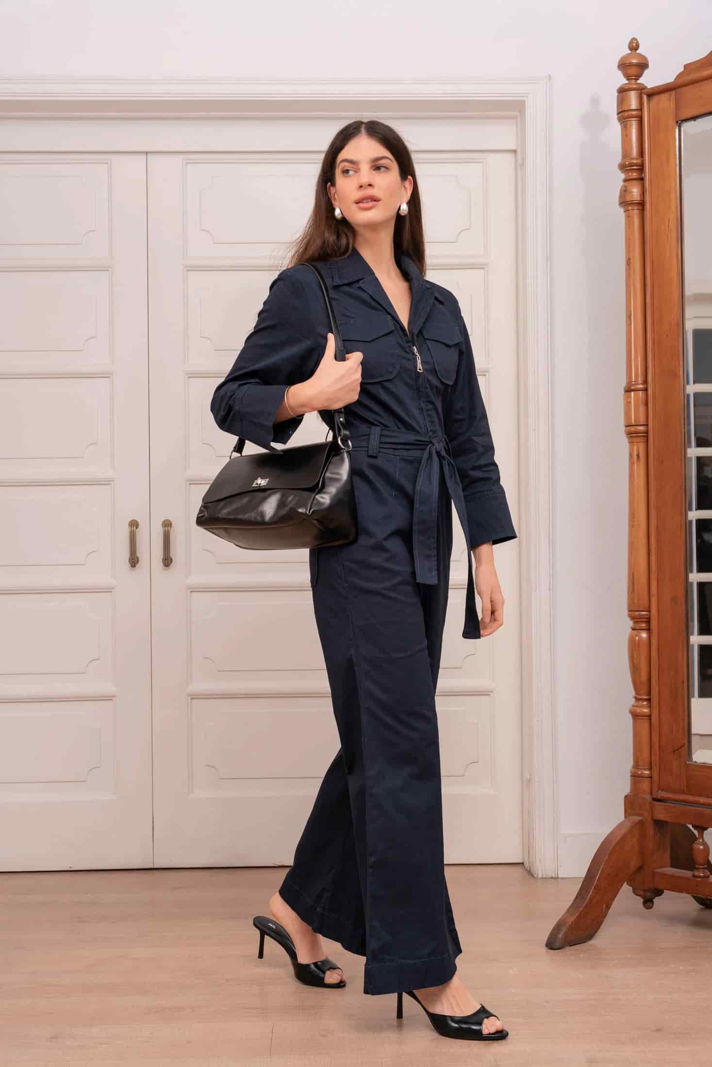Jumpsuit Mujer Azul Oscuro - miniatura 2