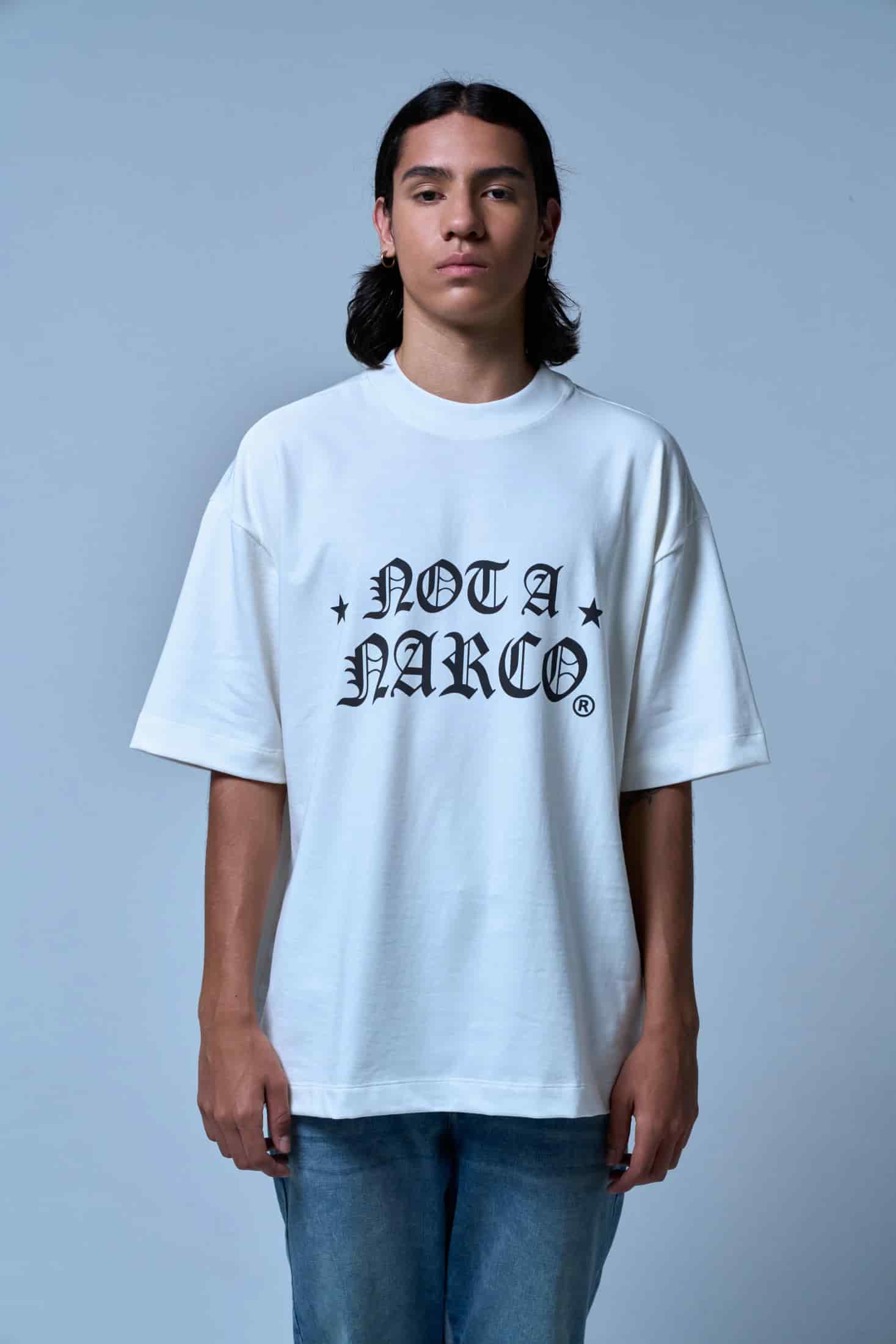 NOT A NARCO STAR CREME T-SHIRT - miniatura 5