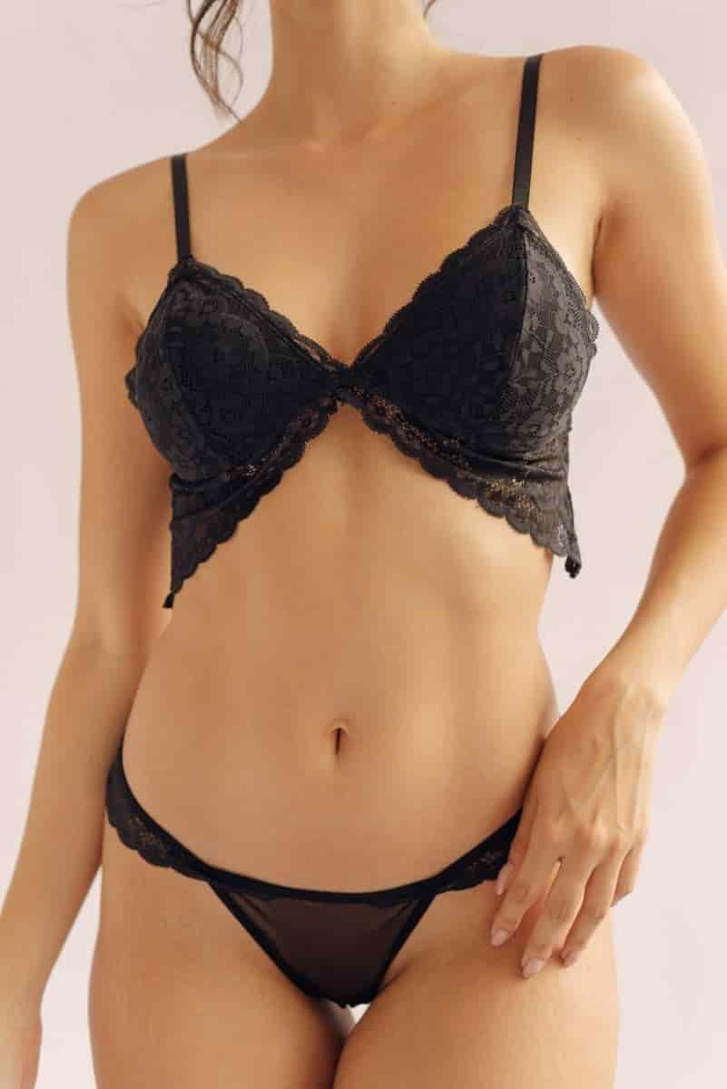 Set en Encaje Eloisa - Negro - miniatura 2