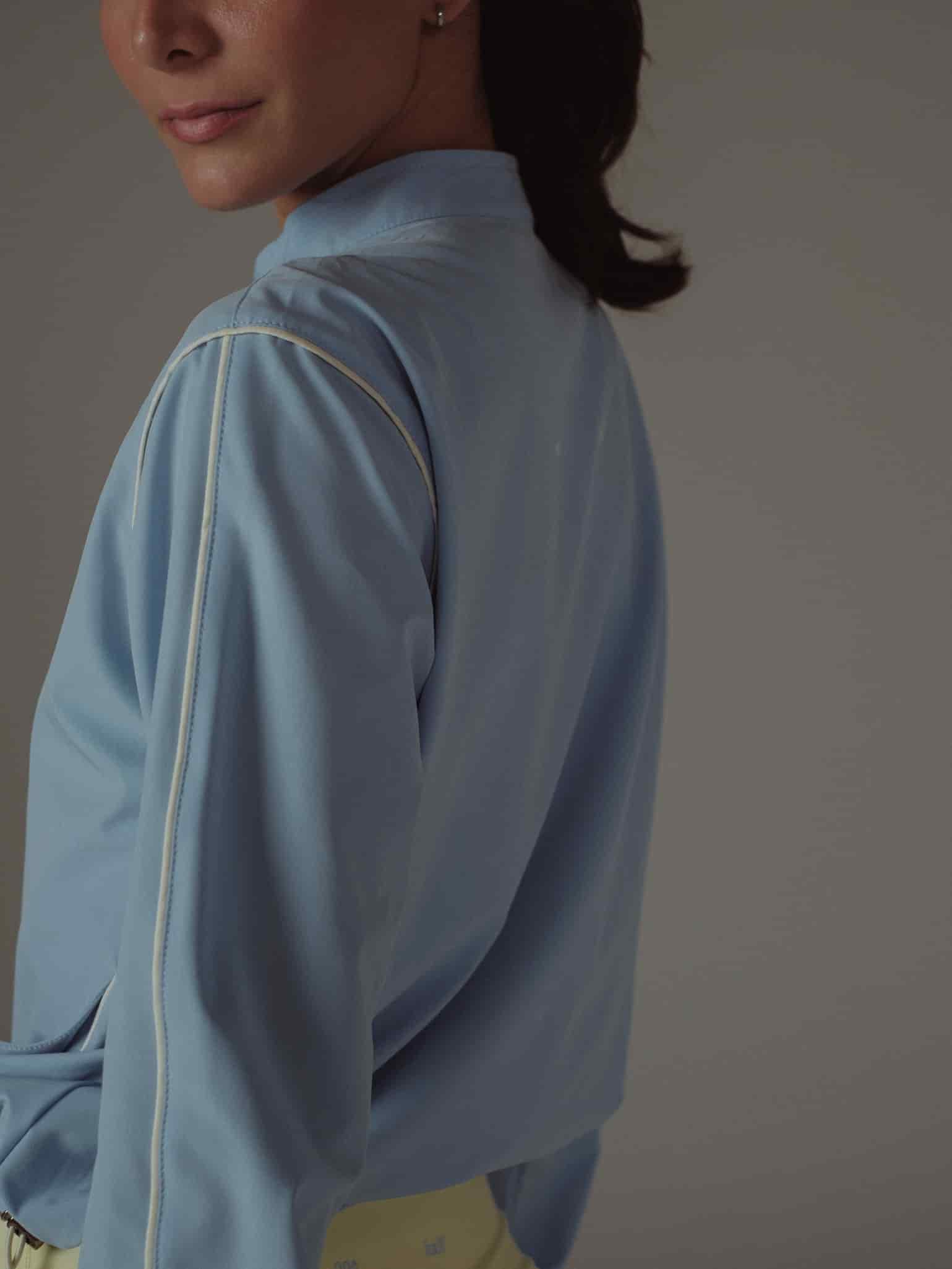 LINE WINDBREAKER JACKET - BABY BLUE - miniatura 8
