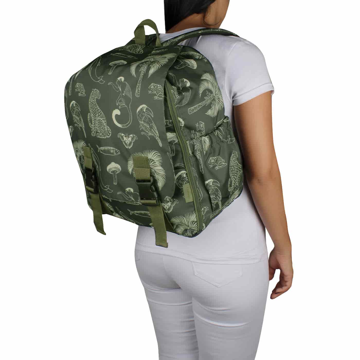 Morral Cabina Tapa Ultra Citybags Estampado Amazonas - miniatura 7