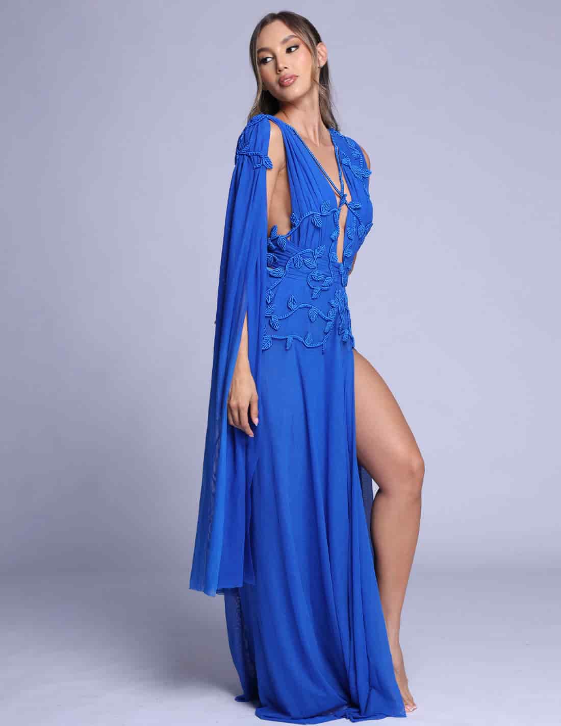 Vestido Copérnico Azul Rey - miniatura 3
