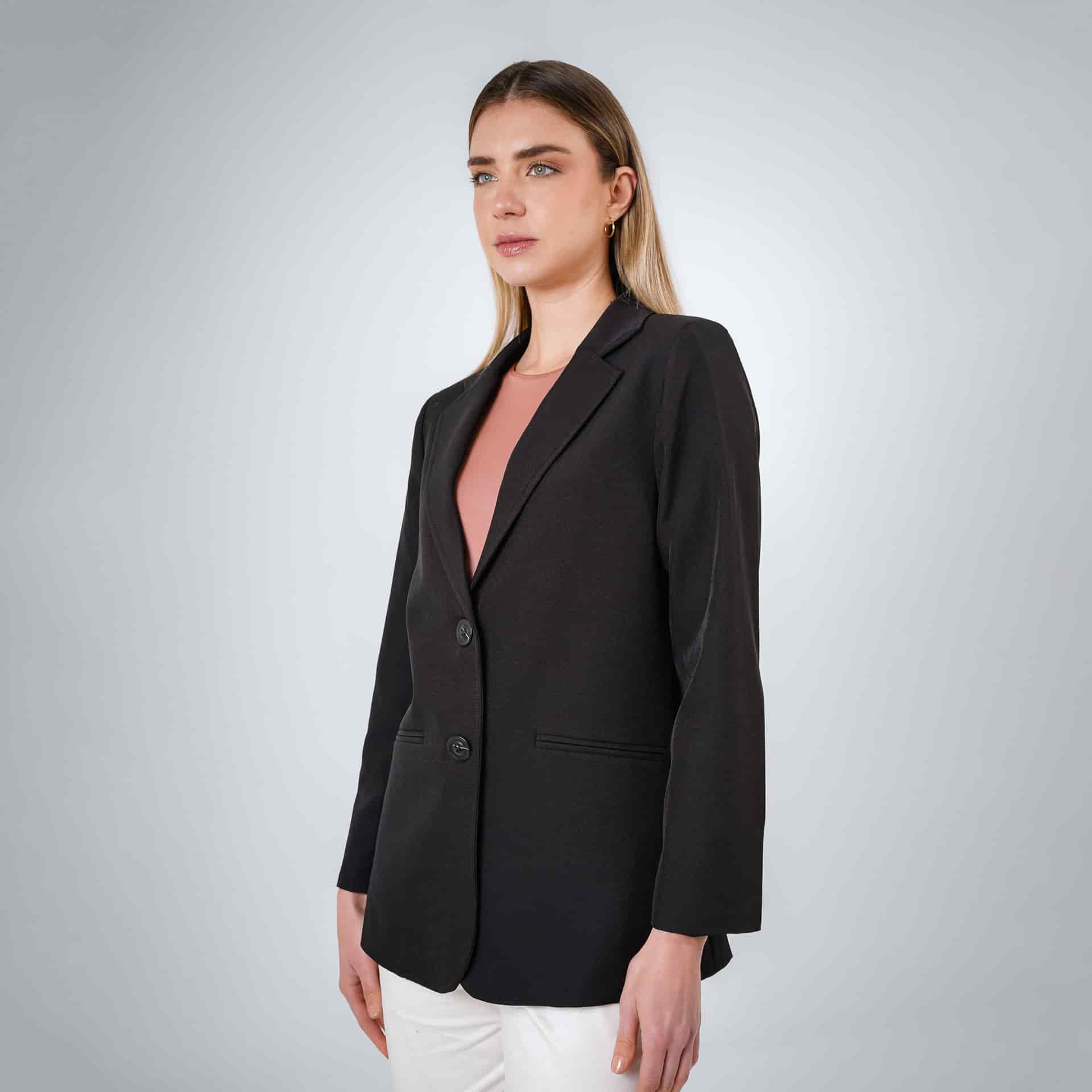 Chaqueta blazer cuello solapa - miniatura 1