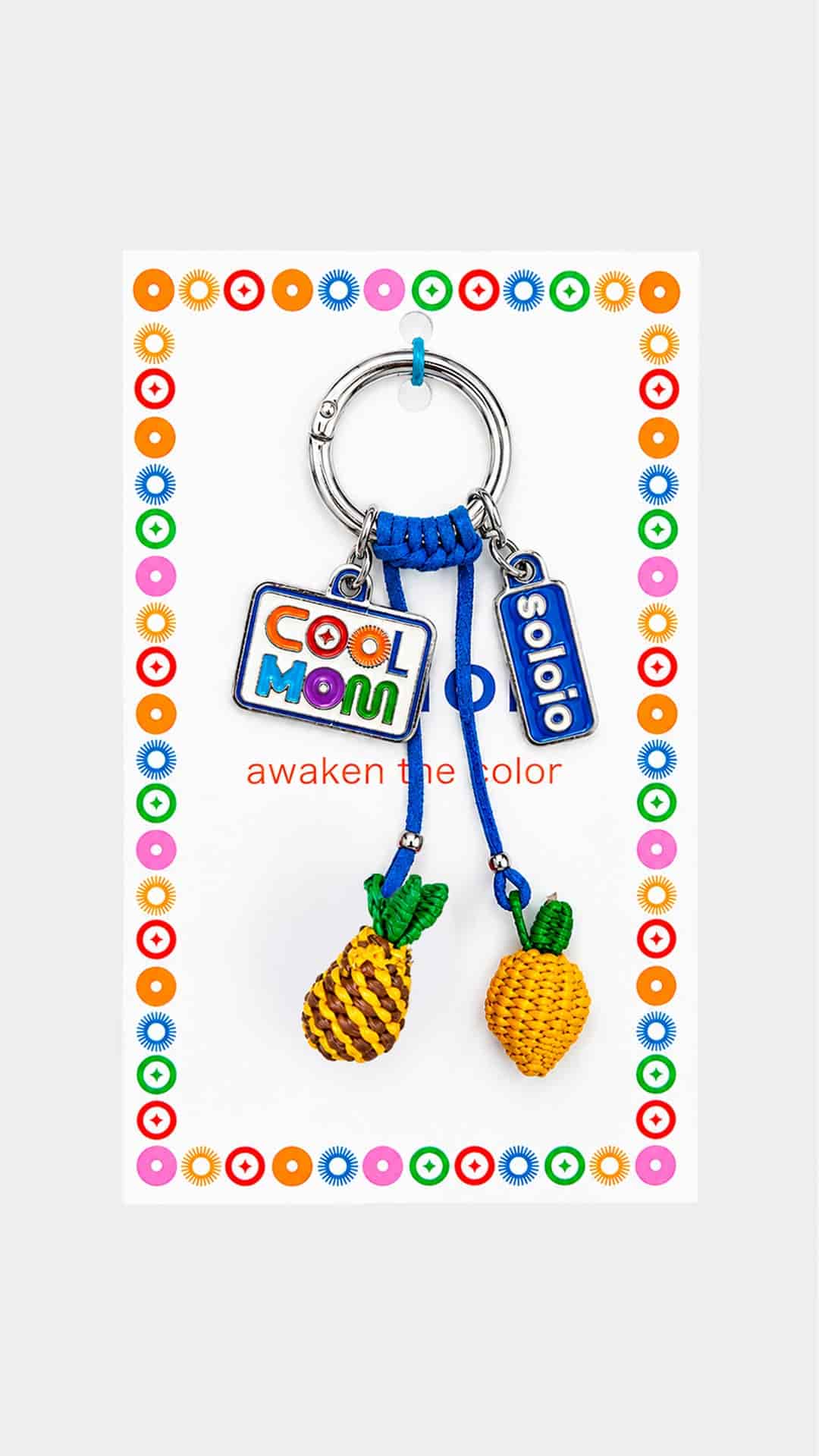 Iraca palm crab keychain "Cool Mom" - miniatura 2