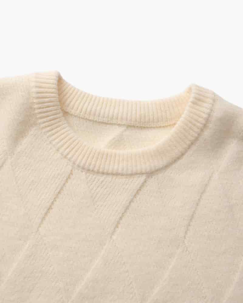Diamond Knit Crewneck Sweater - miniatura 4