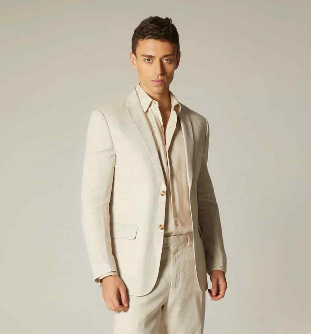Blazer para hombre de lino - miniatura 2
