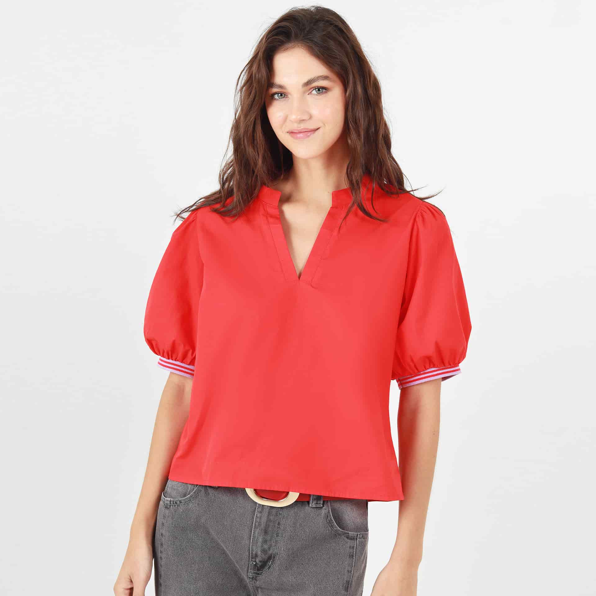 Blusa Cuello Neru Manga Corta - miniatura 2